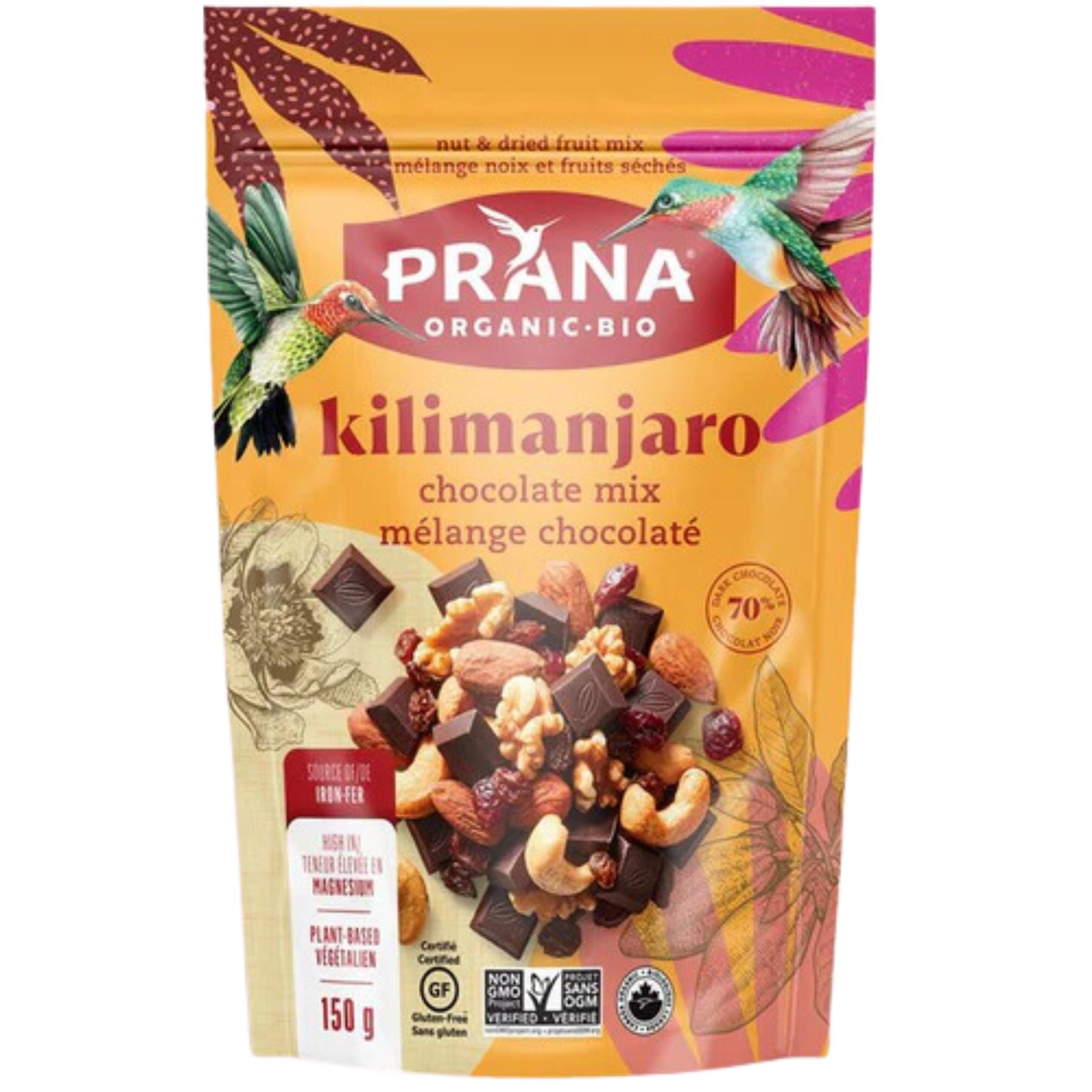 Prana Organic Kilimanjaro Deluxe Chocolate Mix 150g