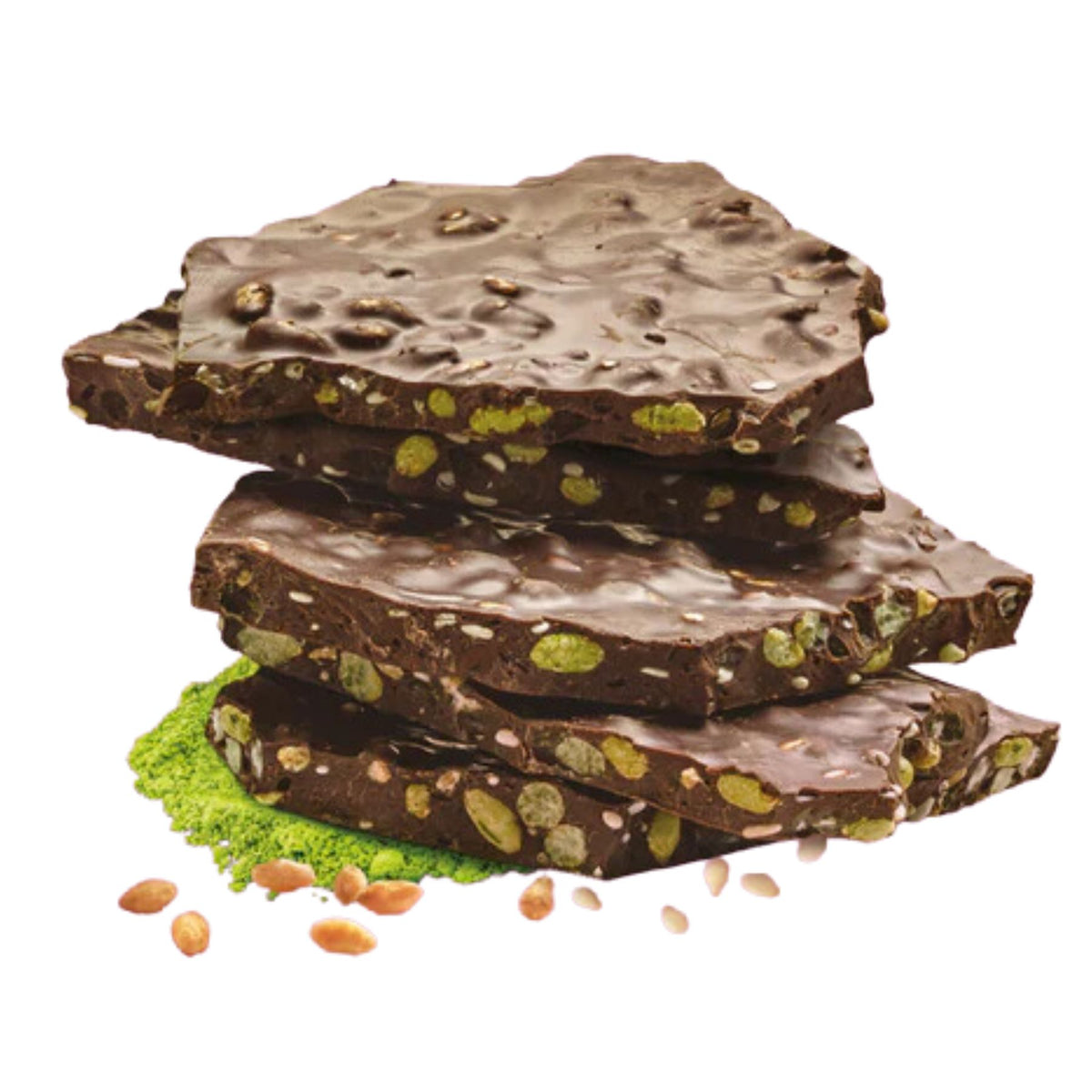 Prana Organic Matcha Magic Chocolate Bark 100g