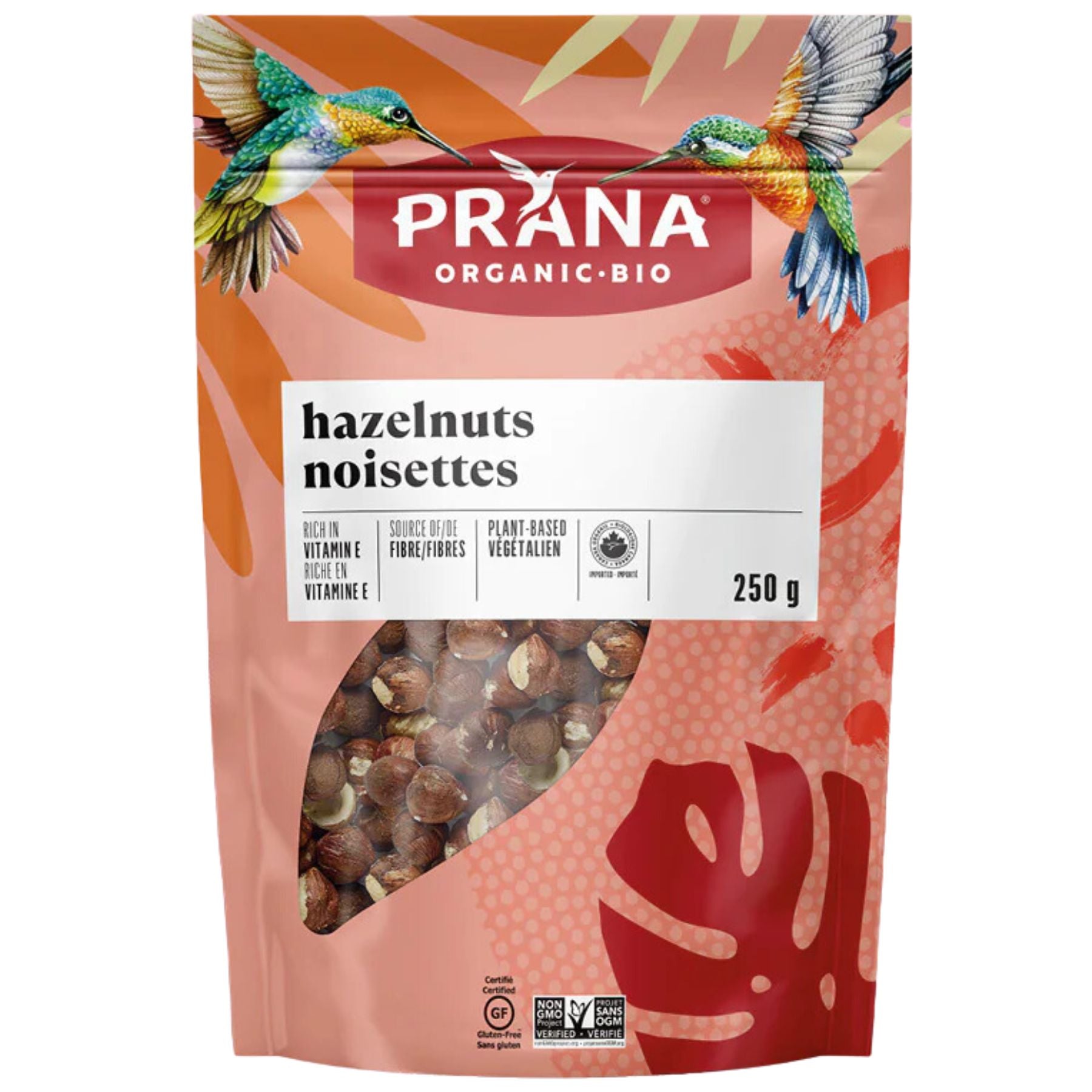 Prana Organic Hazelnuts 250g