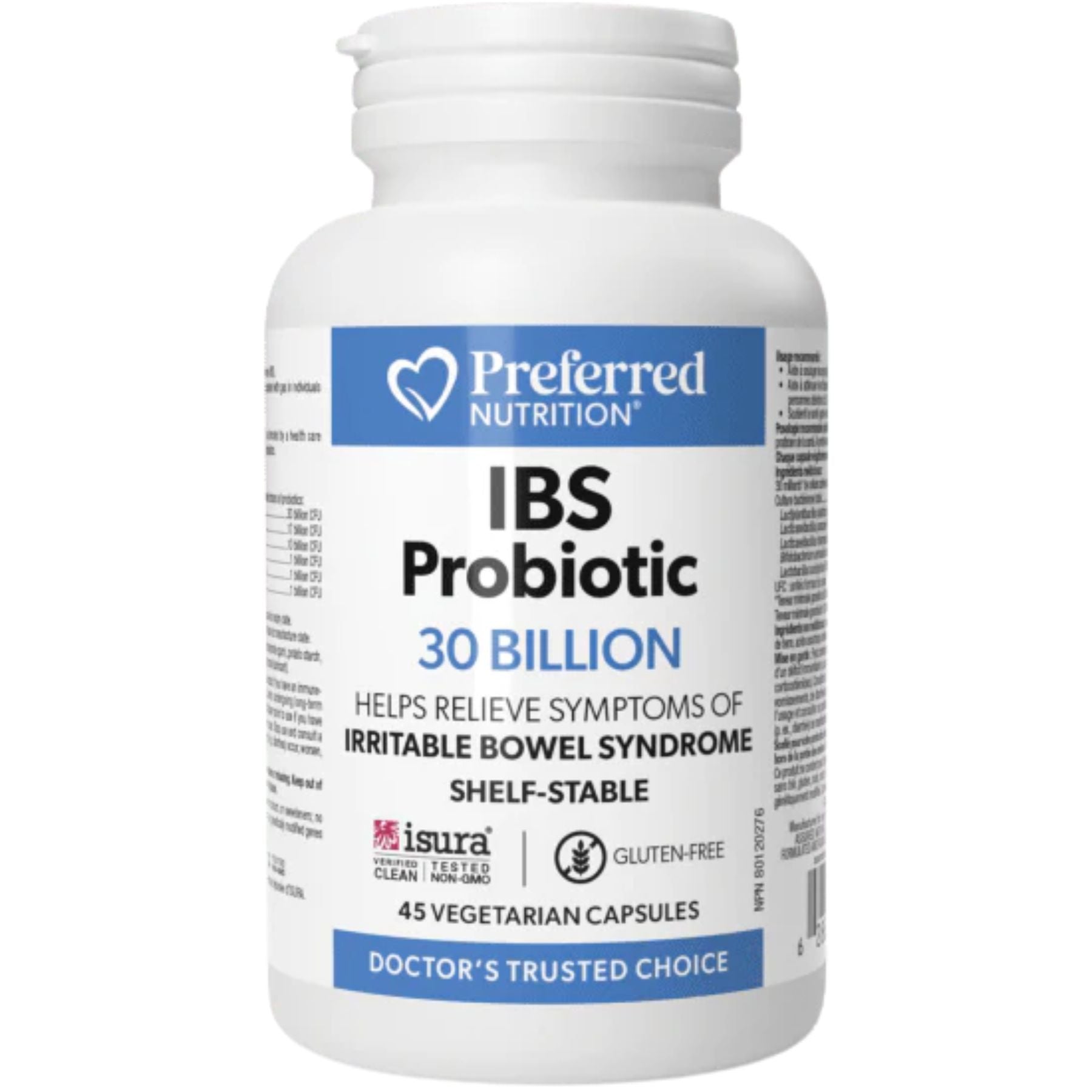 Preferred Nutrition IBS Probiotic 30 Billion 45s