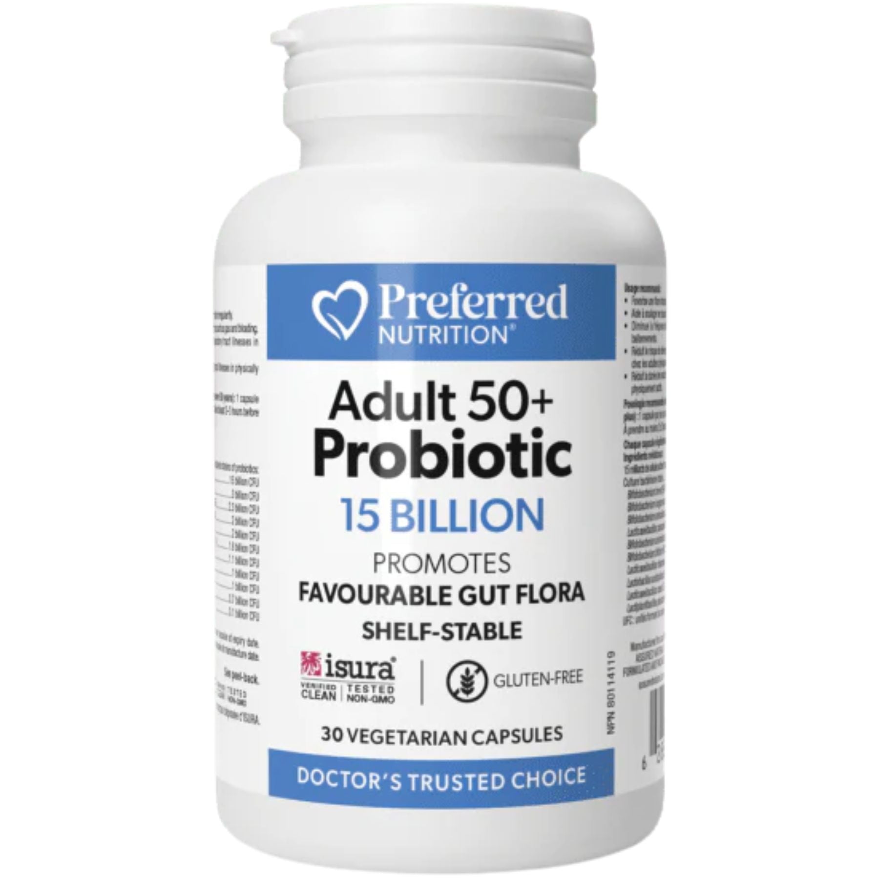 Preferred Nutrition Adults 50+ Probiotic 15 Billion 30s