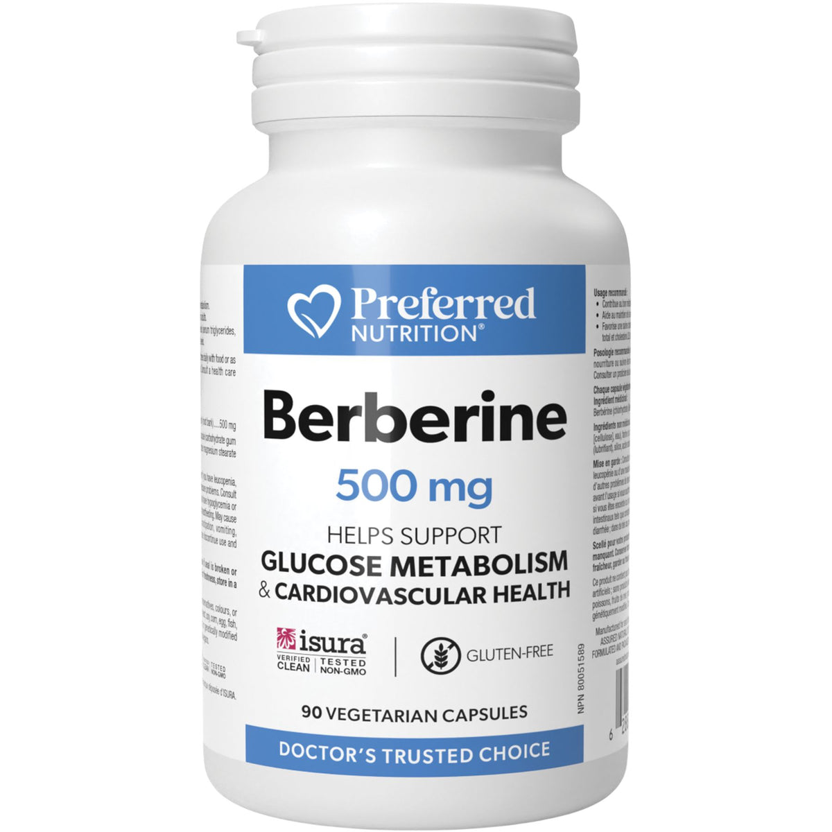 Preferred Nutrition Berberine 500mg 90s
