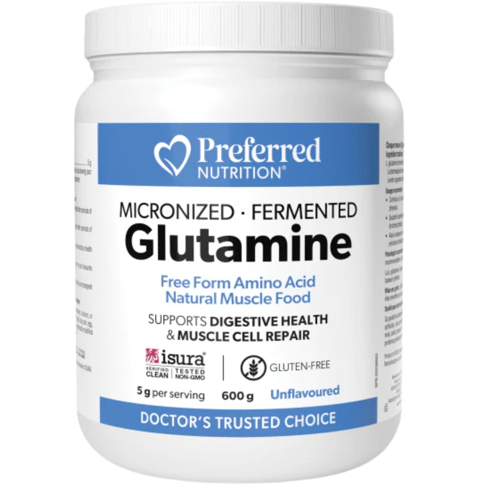 Preferred Nutrition Micronized Fermented L-Glutamine 600g