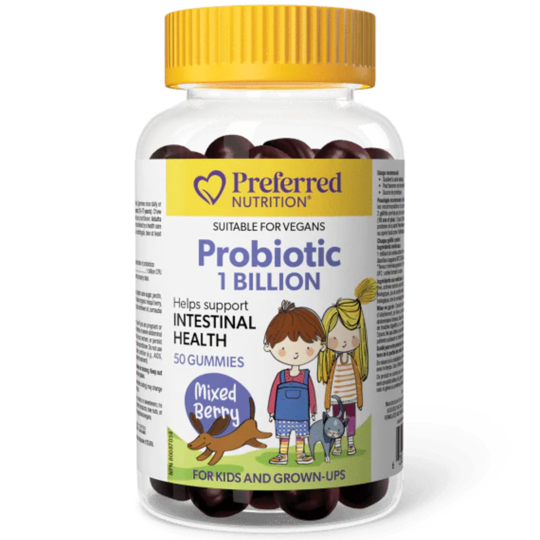 Preferred Nutrition Probiotic 1 Billion CFU Gummies for Kids 50s