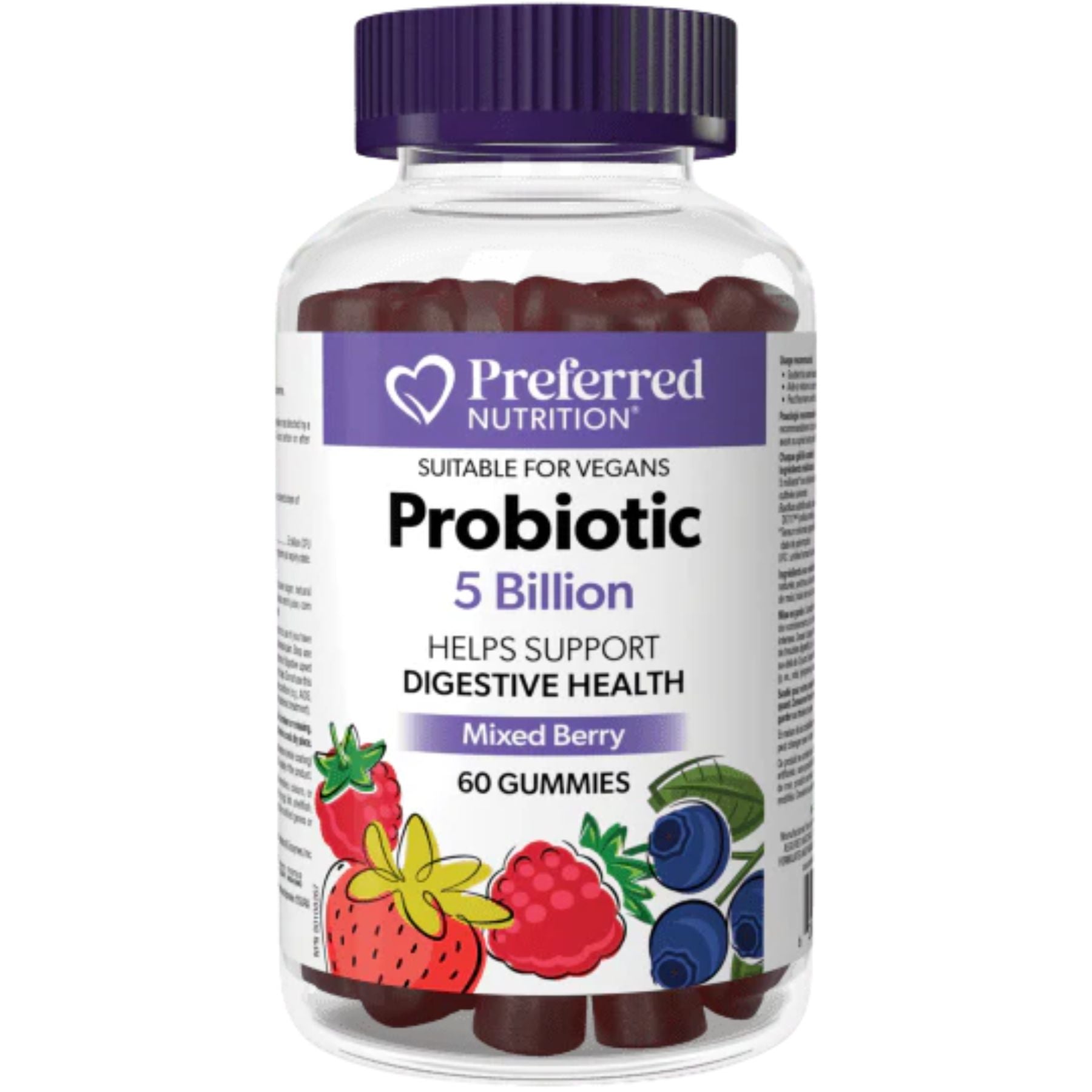 Preferred Nutrition Probiotic 5 Billion Gummies 60s