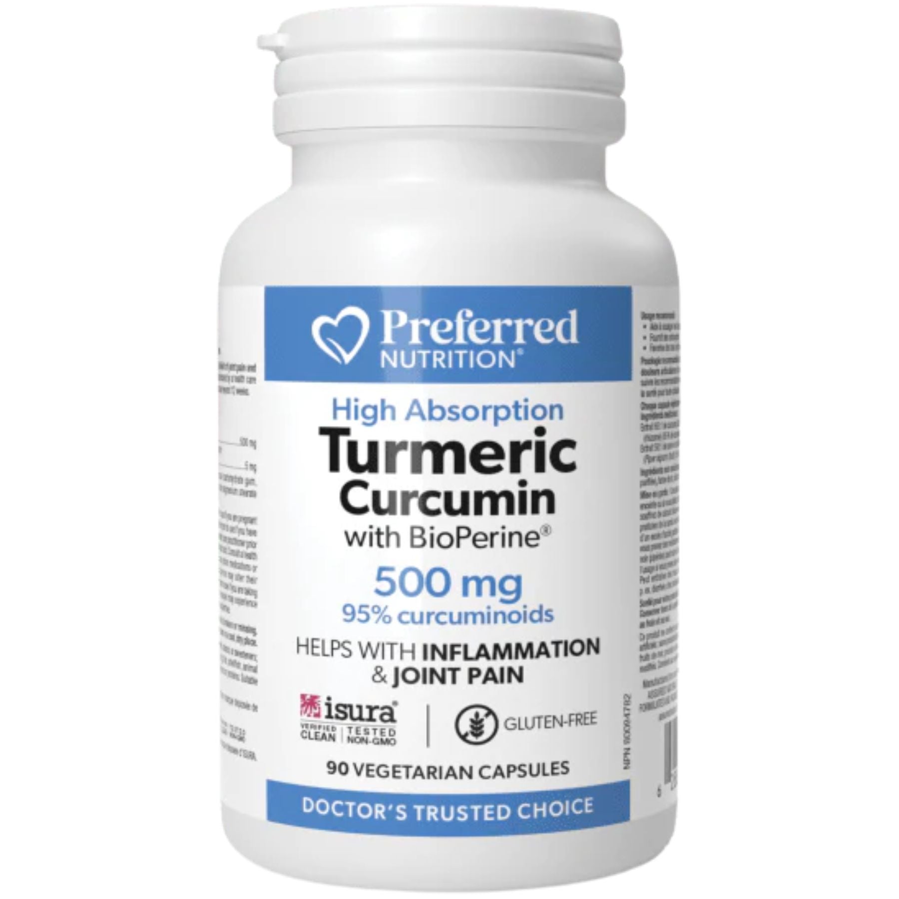 Preferred Nutrition High Absorption Turmeric Curcumin (with BioPerine) 90s