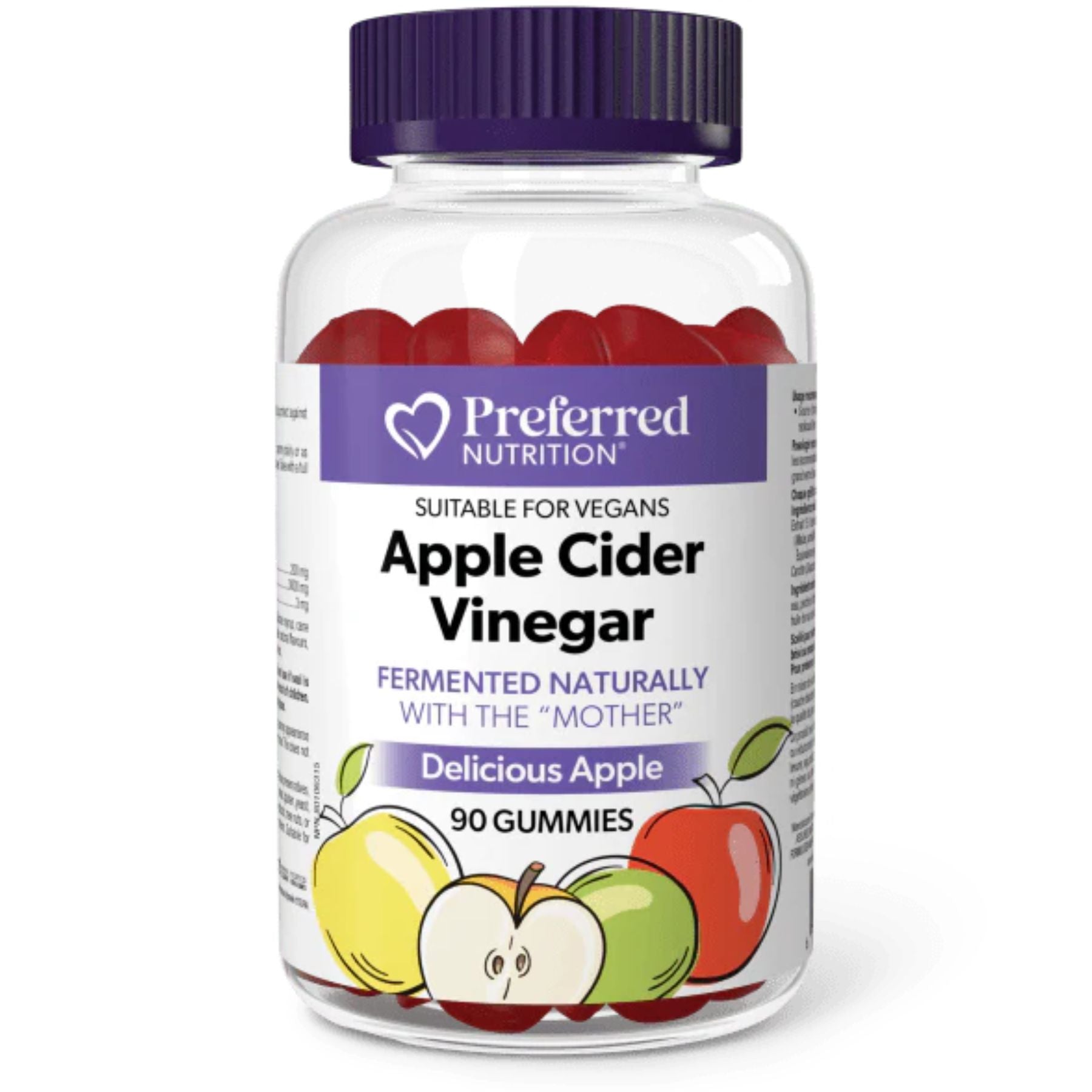 Preferred Nutrition Apple Cider Vinegar Gummies 90s