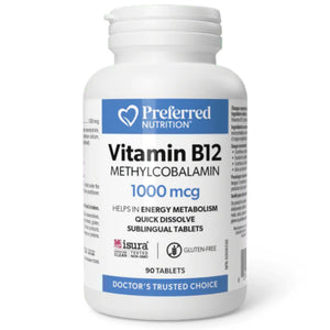 Preferred Nutrition Vitamin B12 Methylcobalamin 1000mcg 90s