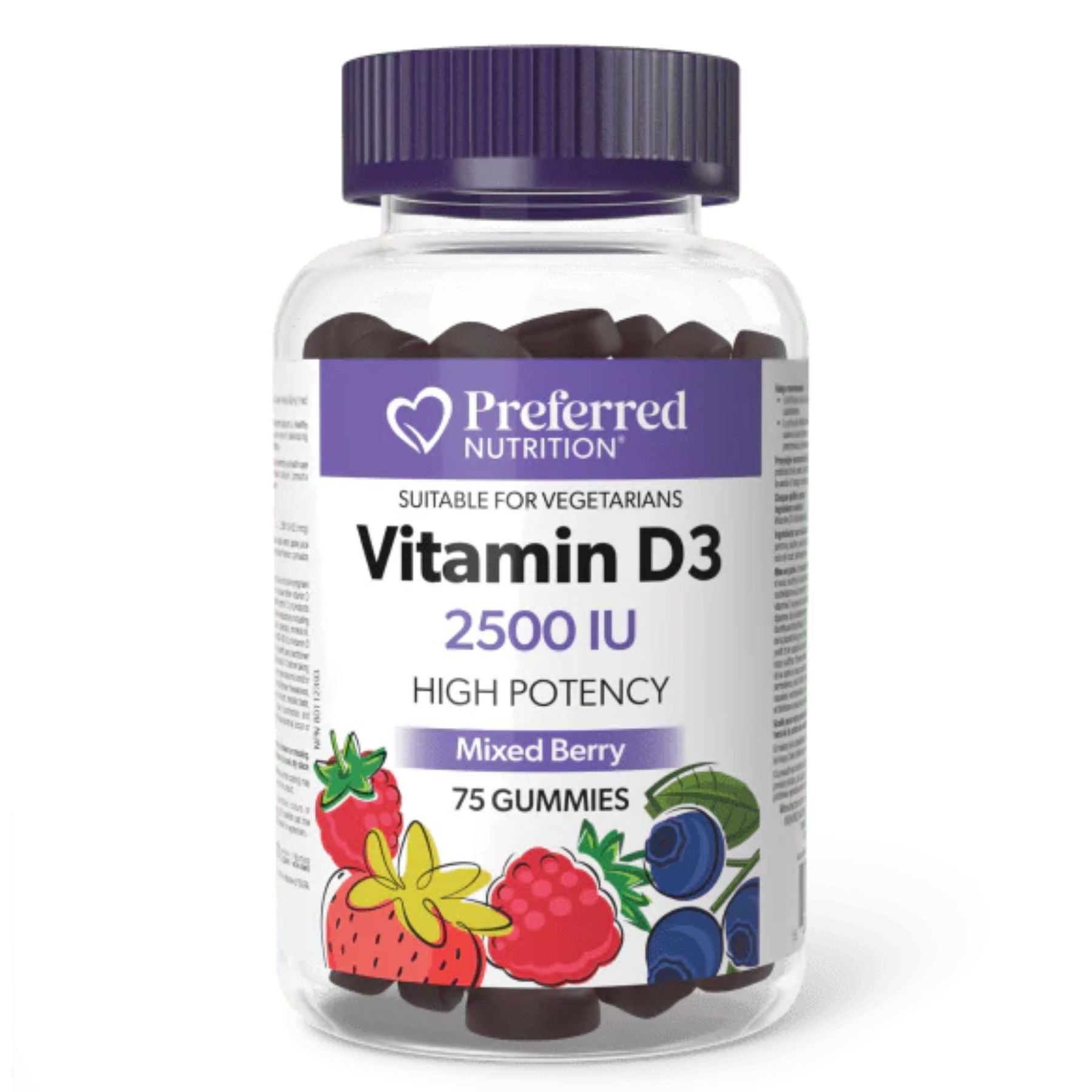 Preferred Nutrition Vitamin D3 2500 IU Gummies 75s