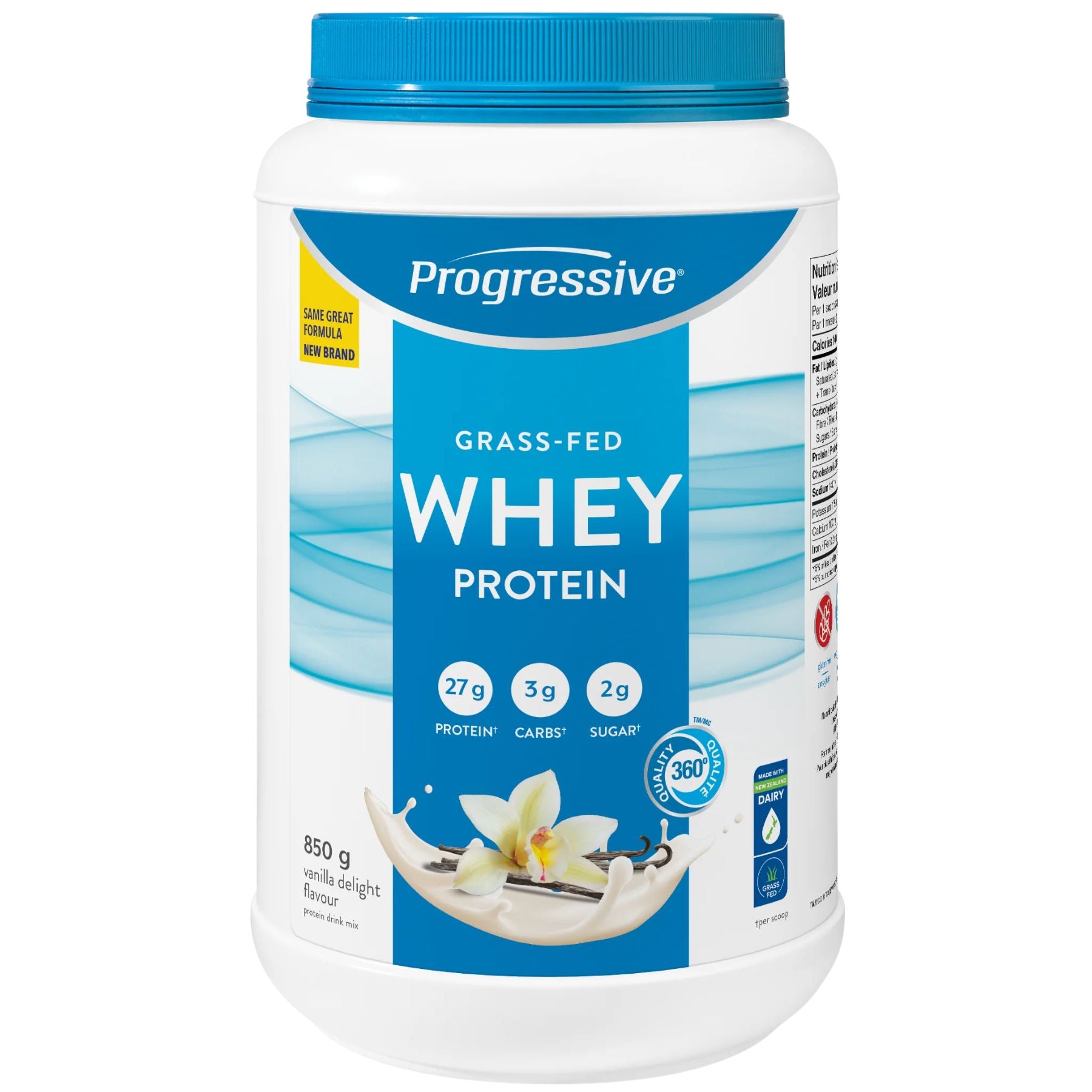 Progressive Grass Fed Whey Protein Vanilla 850g