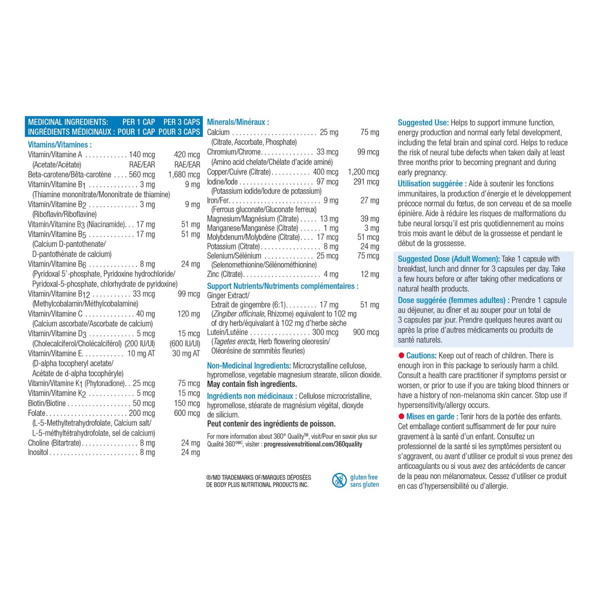 Progressive Prenatal Multivitamin 120s