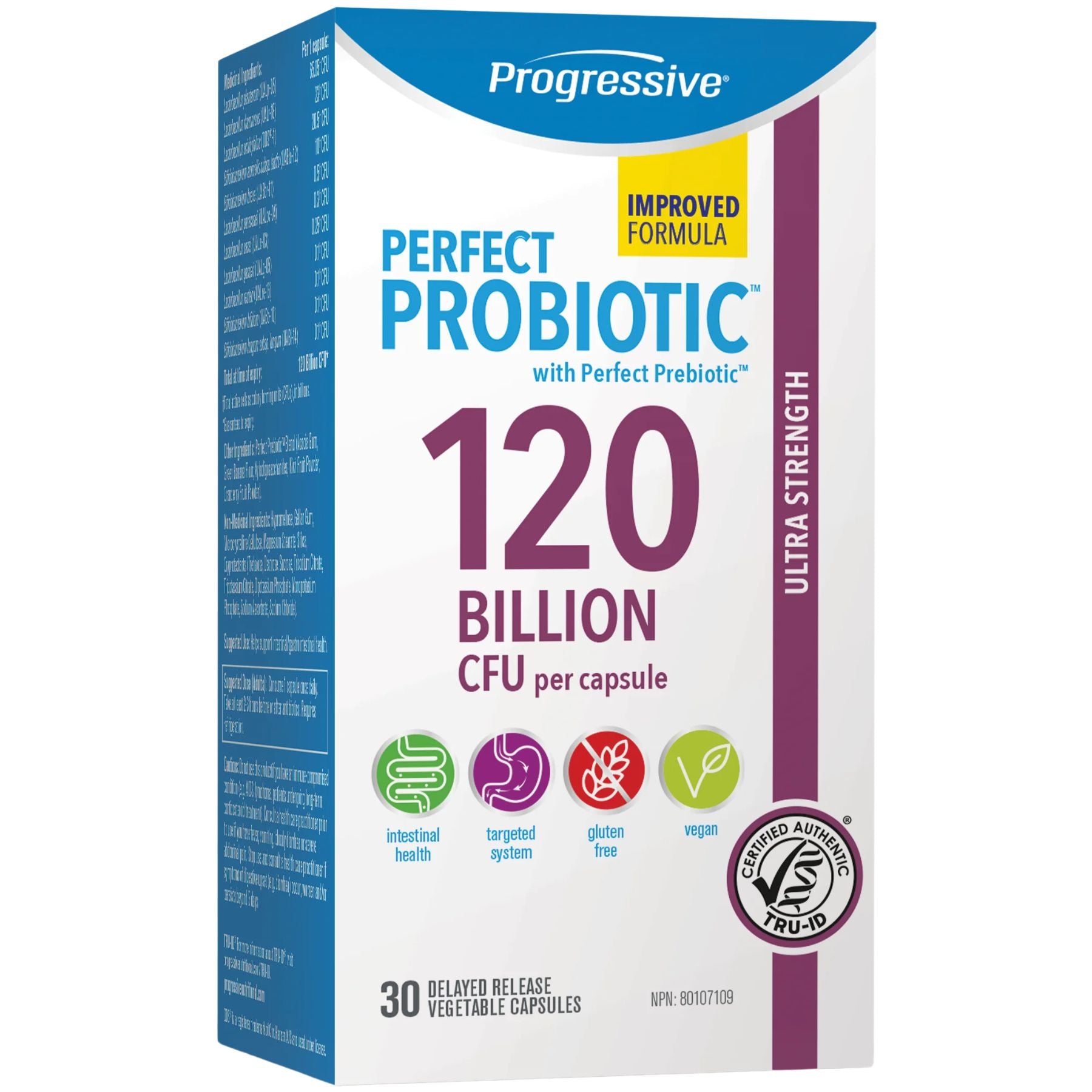 Progressive Perfect Probiotic 120 Billion 30s