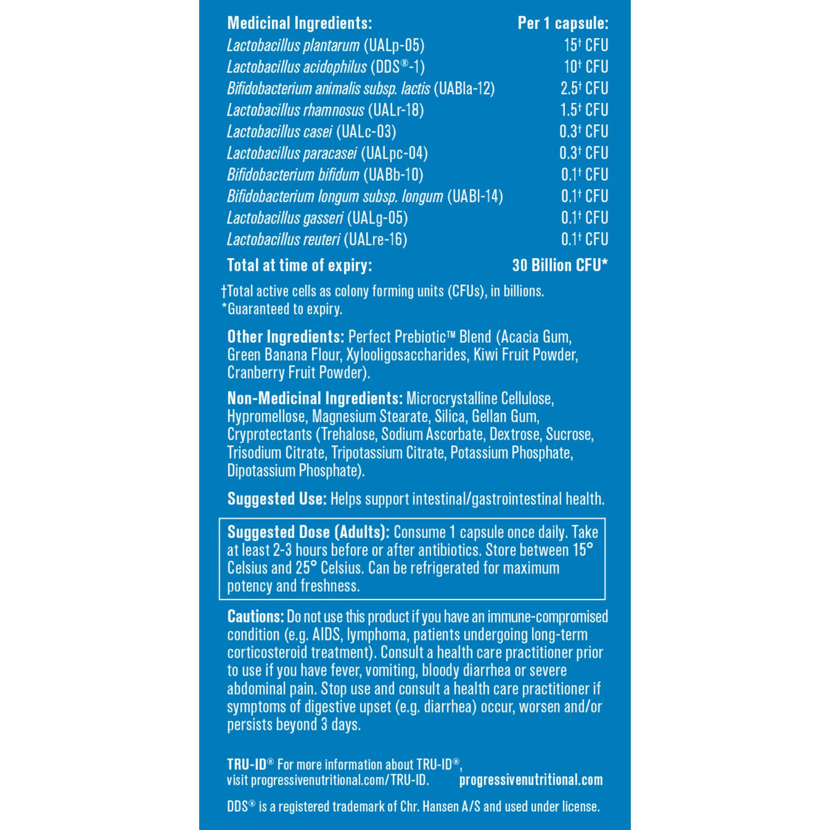 Progressive Perfect Probiotic 30 Billion 30s
