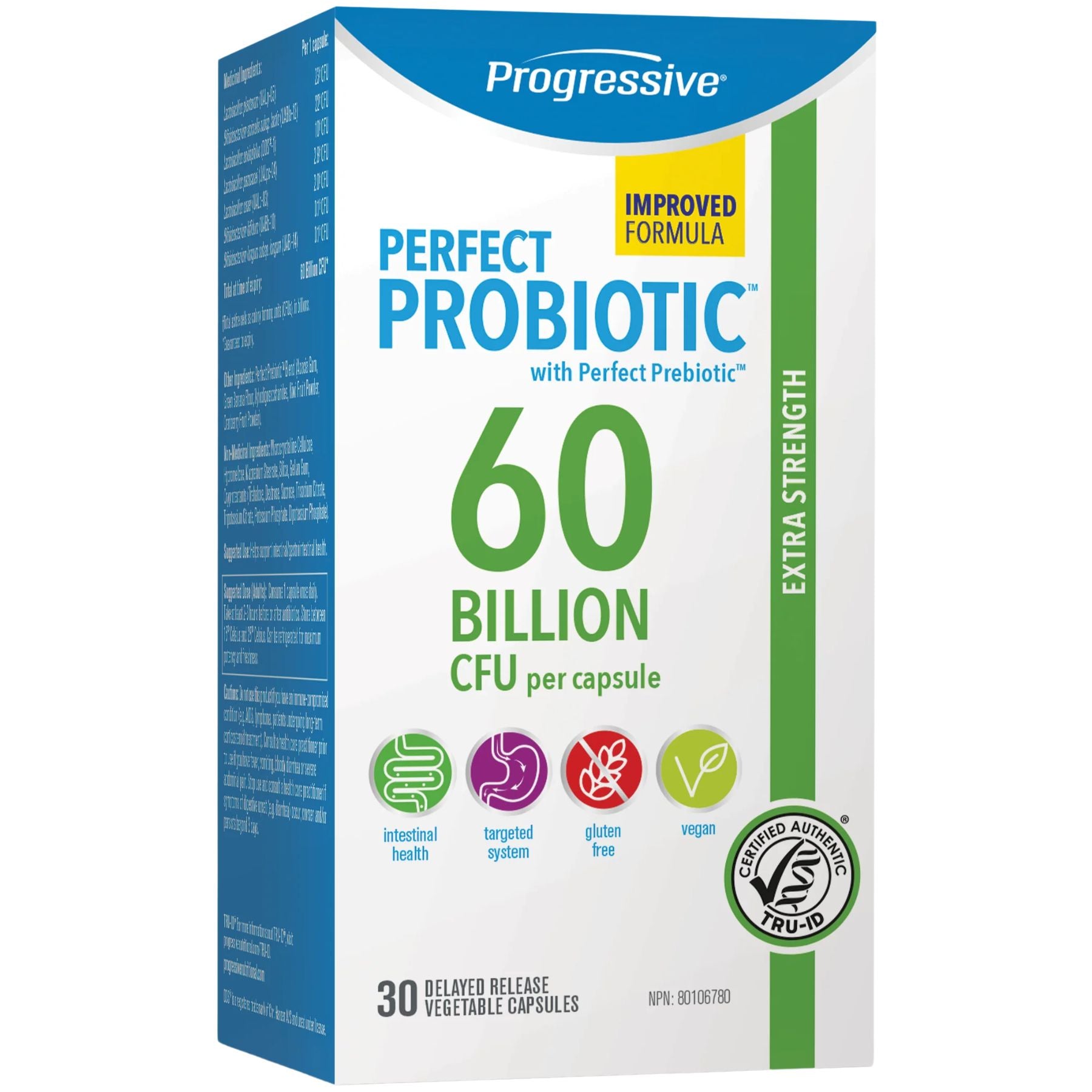 Progressive Perfect Probiotic 60 Billion 30s