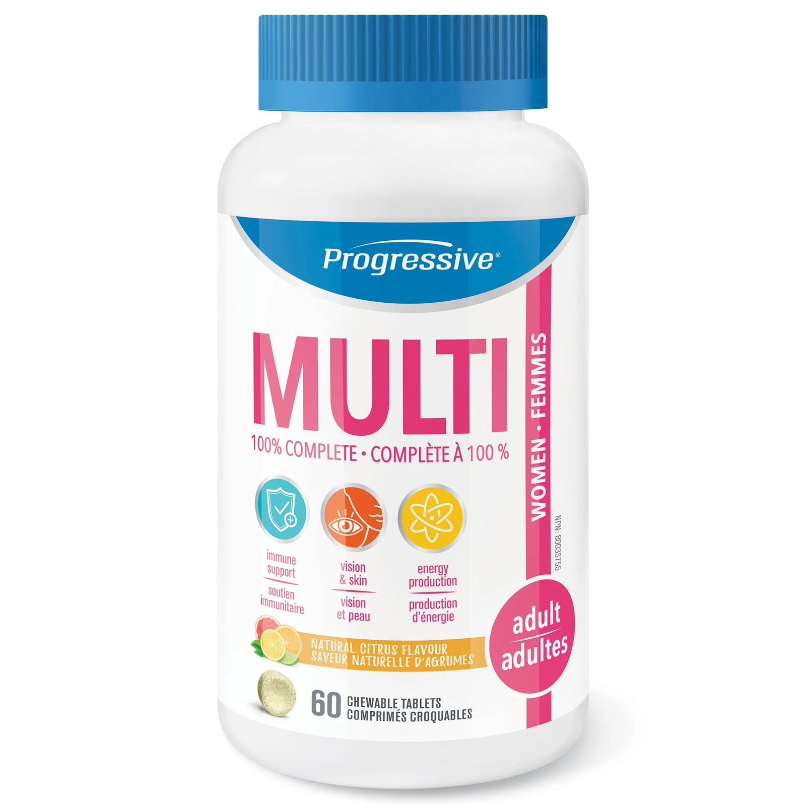 Progressive Chewable Multivitamin for Adult Women 60s