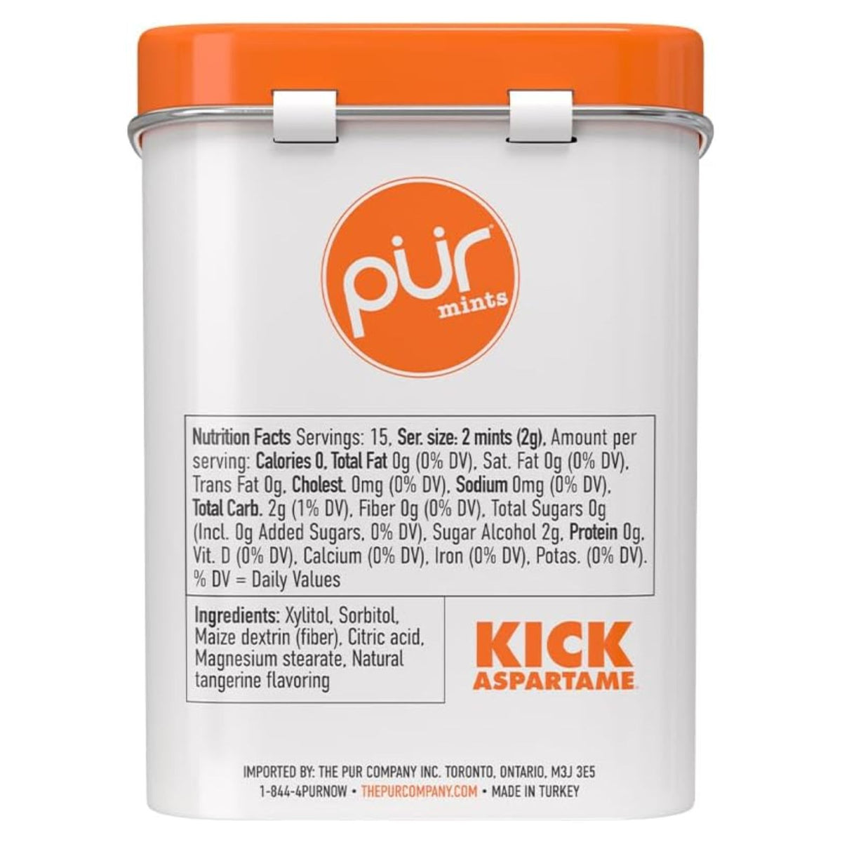 PUR Mints Tangerine Tango Tin 30g