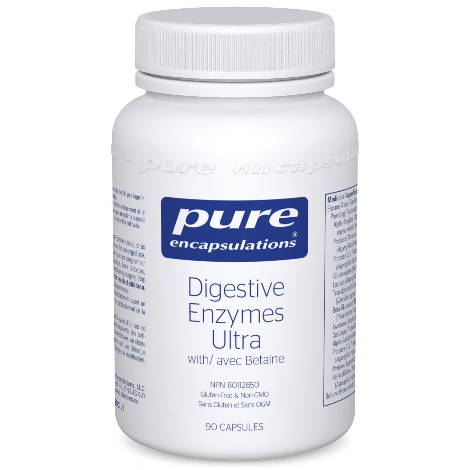 Pure Encapsulations Digestive Enzymes Ultra with Betaine HCl 90s