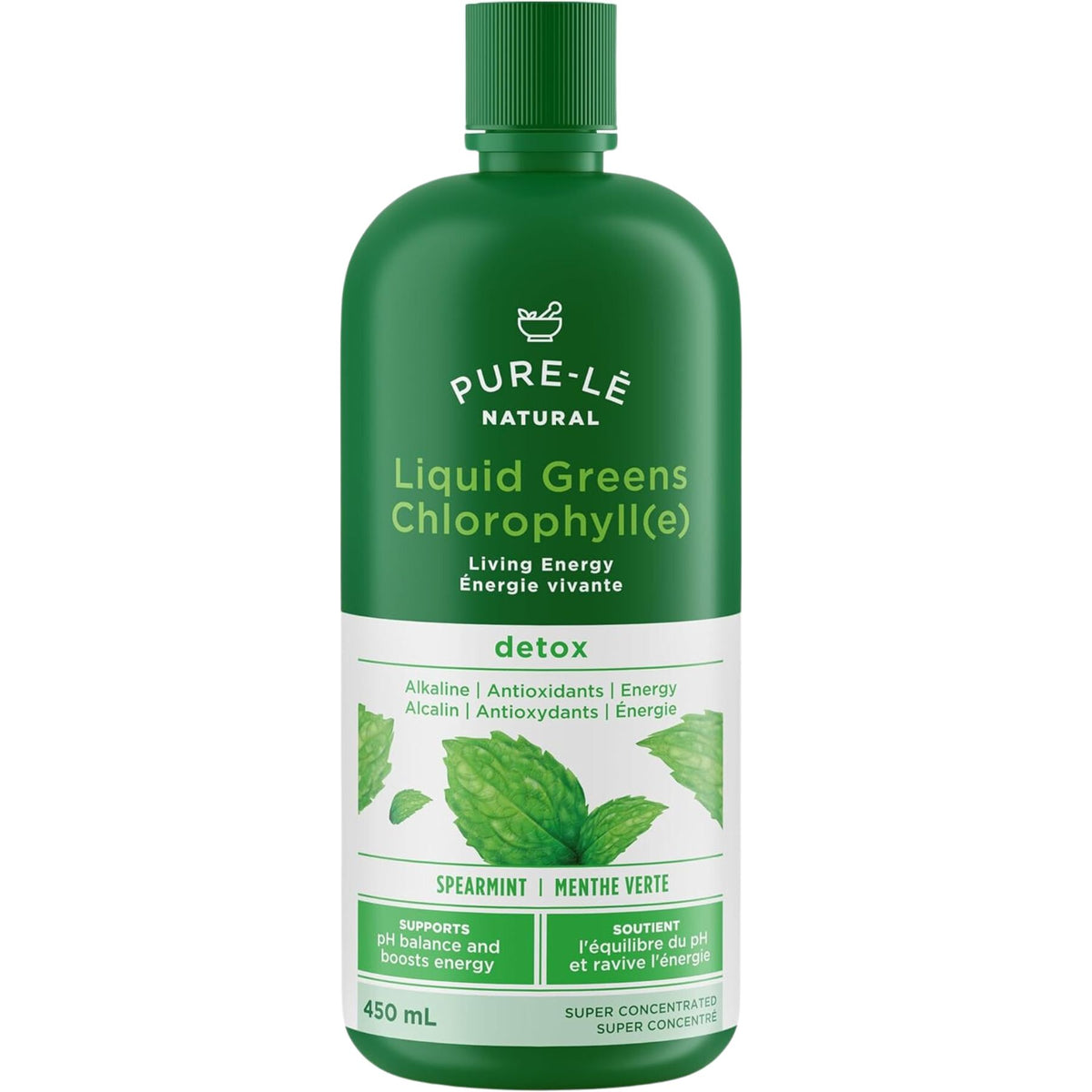 Pure-Le Naturals Liquid Greens Chlorophyll Mint 450ml