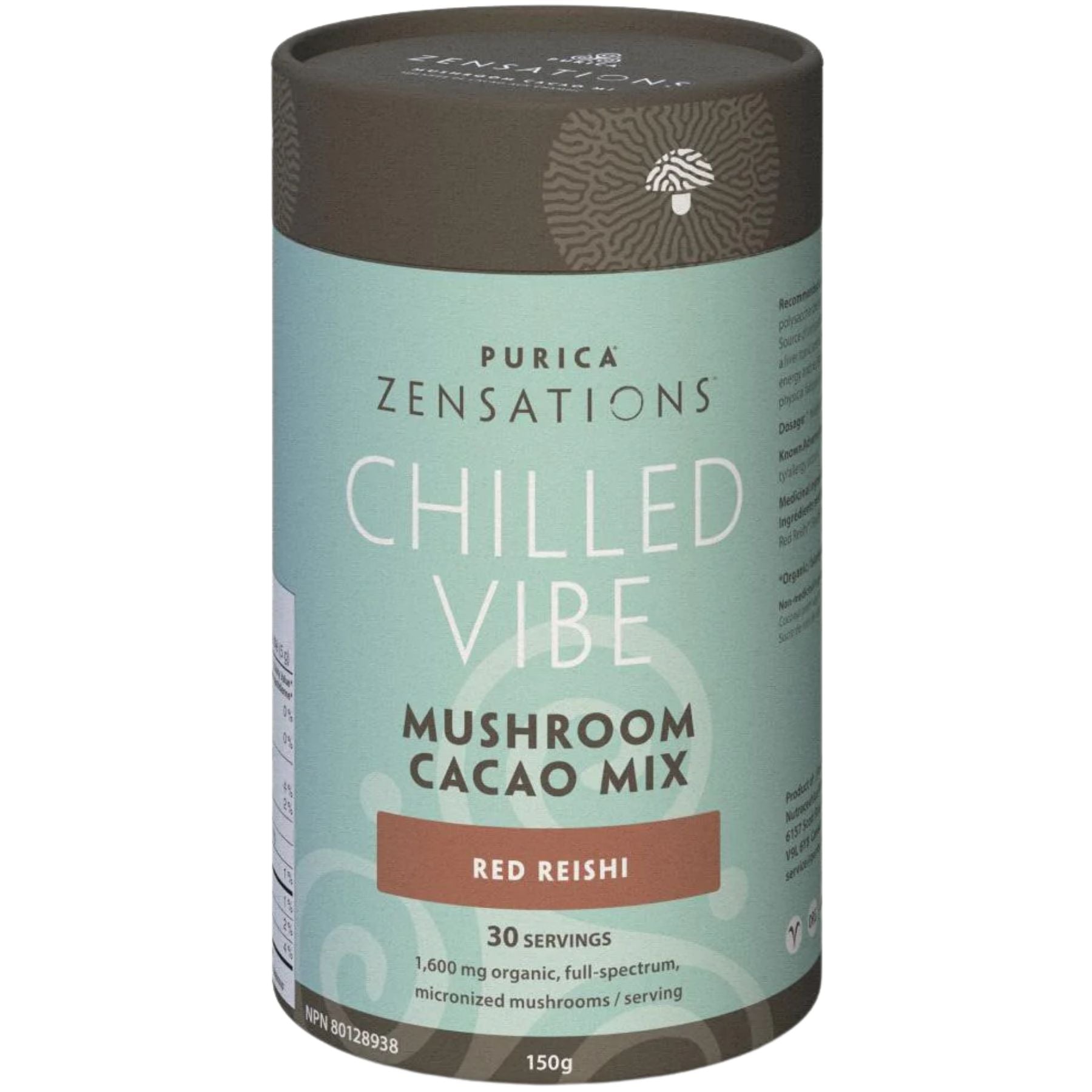 Purica Zensations Chilled Vibe Mushroom Cacao Mix 150g