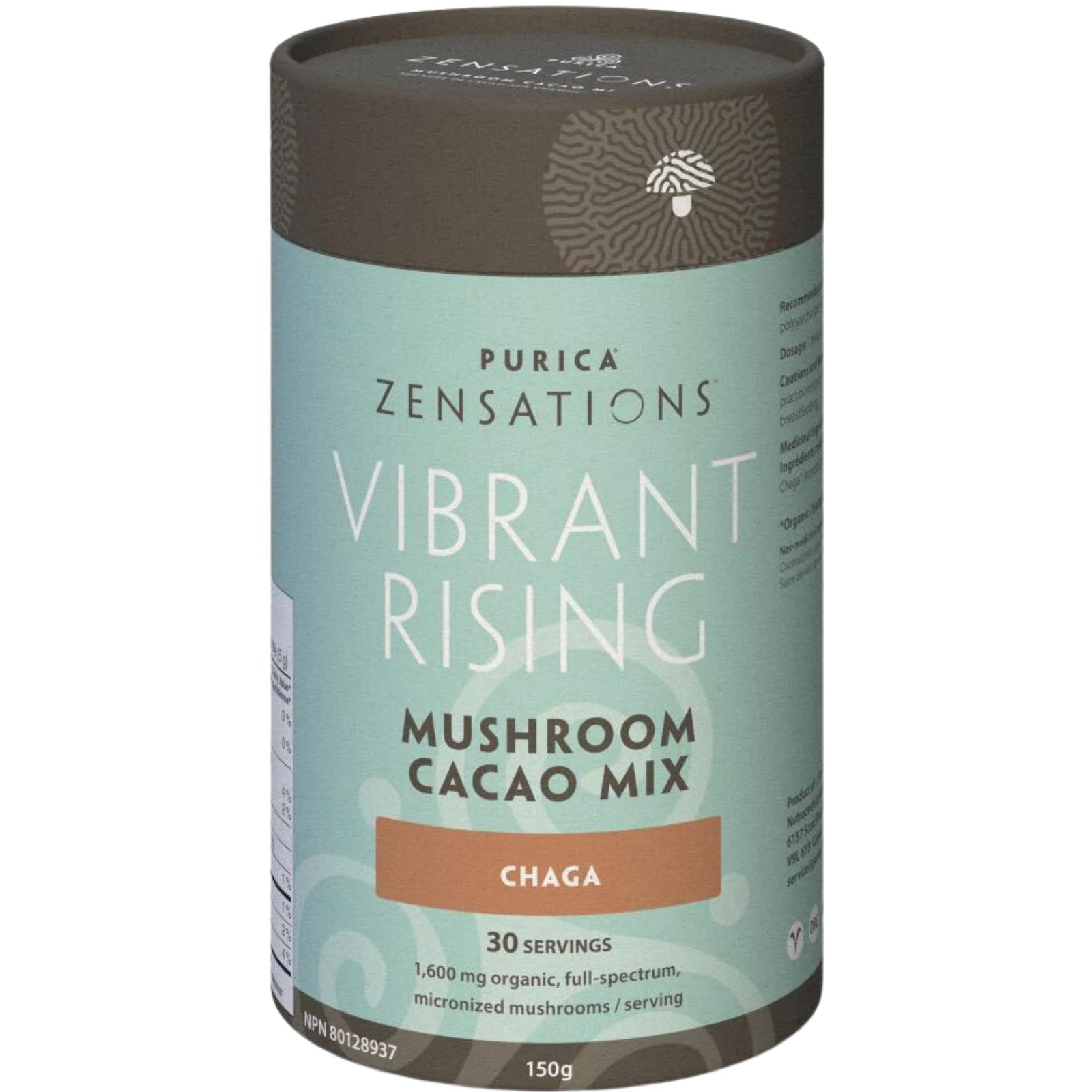 Purica Zensations Vibrant Rising Mushroom Cacao Mix 150g