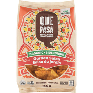 Que Pasa Organic Garden Salsa Tortilla Chips 156g