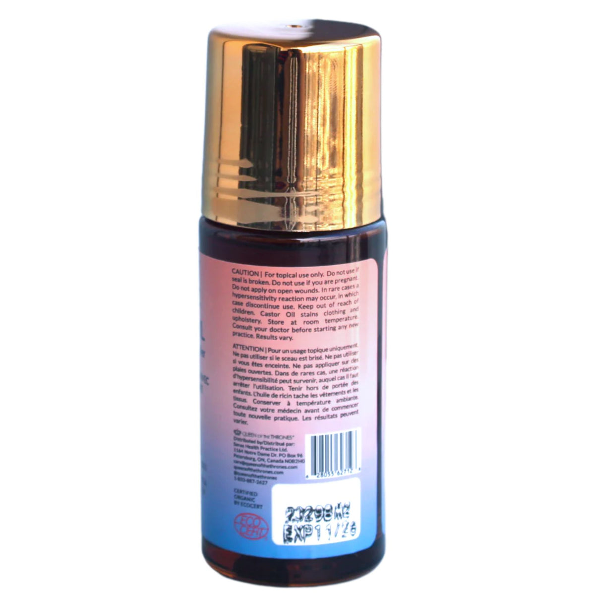Queen of the Thrones Organic Castor Oil Roll-On 50mL