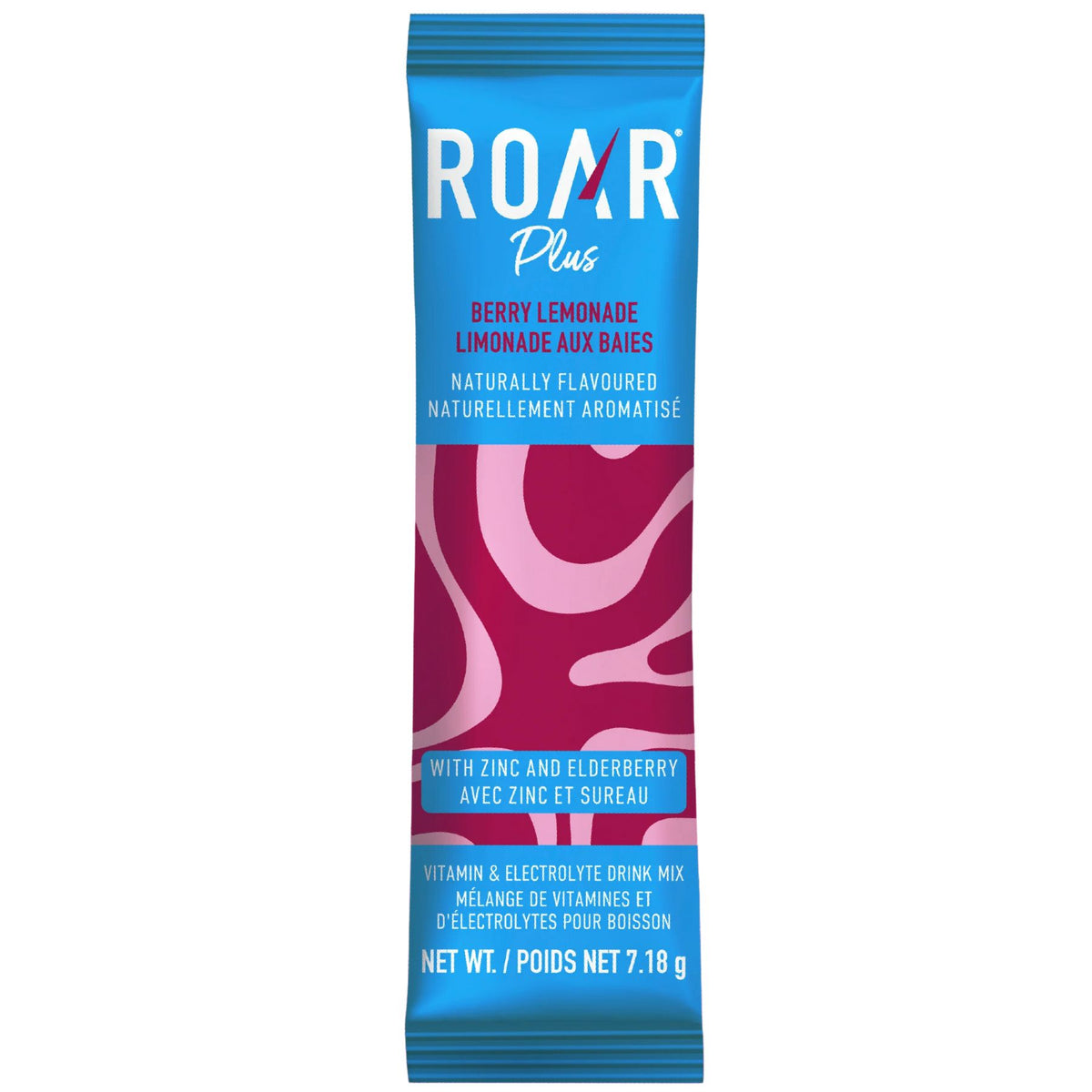 ROAR Plus Hydration Powder Berry Lemonade (Single - sachet) 7g