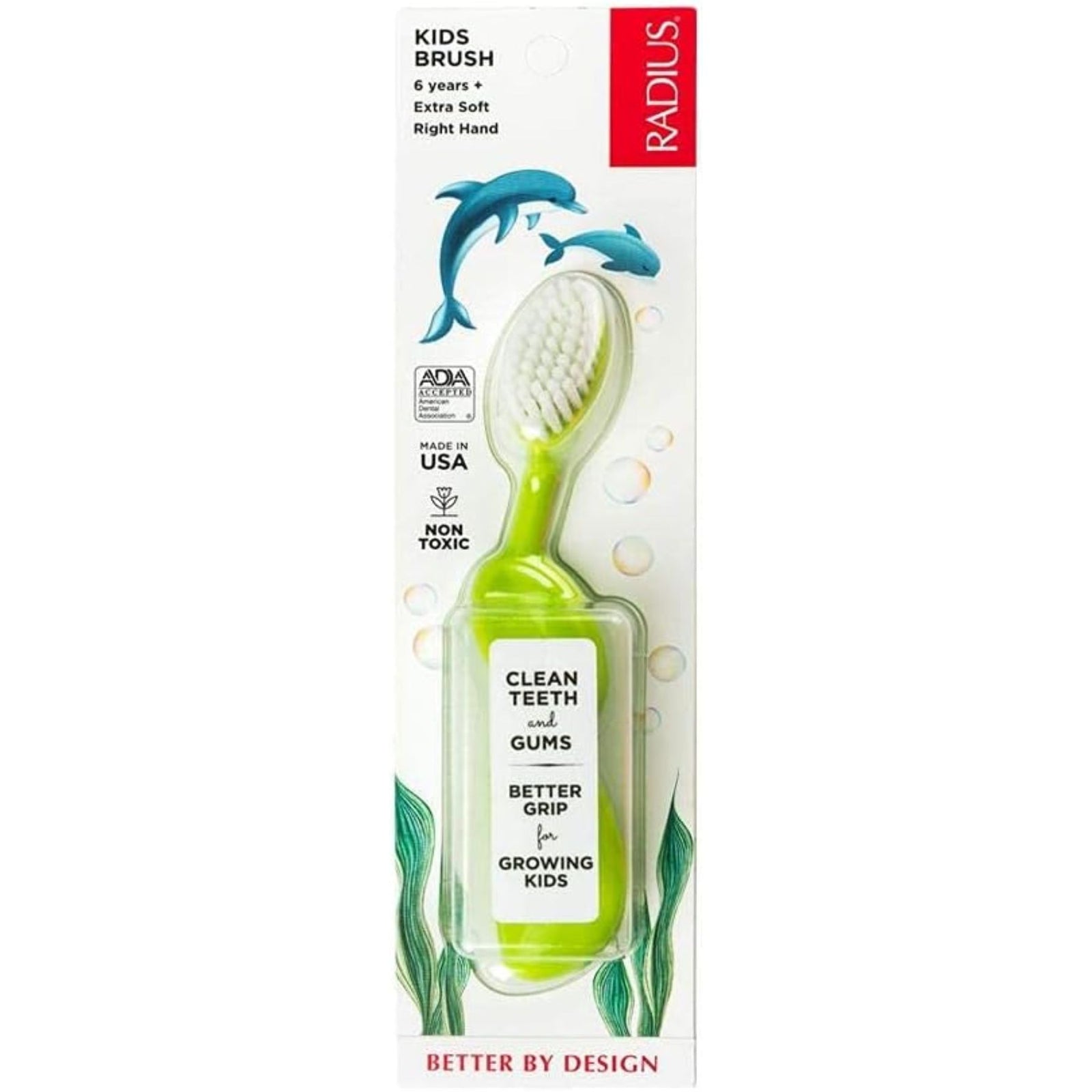 Radius Kidz Toothbrush, Children's Right Hand