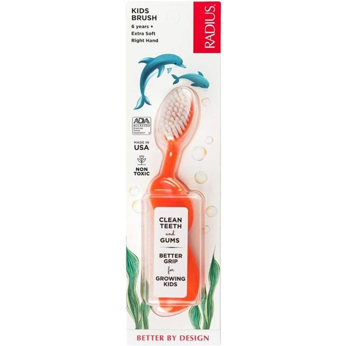 Radius Kidz Toothbrush, Children's Right Hand