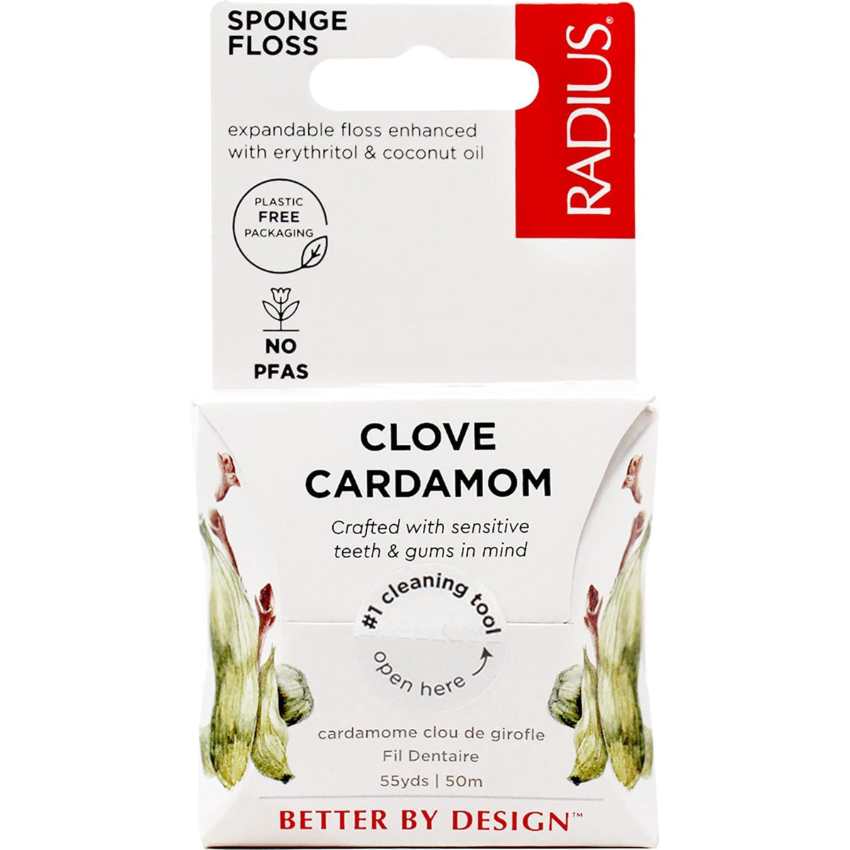 Radius Vegan Sponge Floss Clove Cardamom