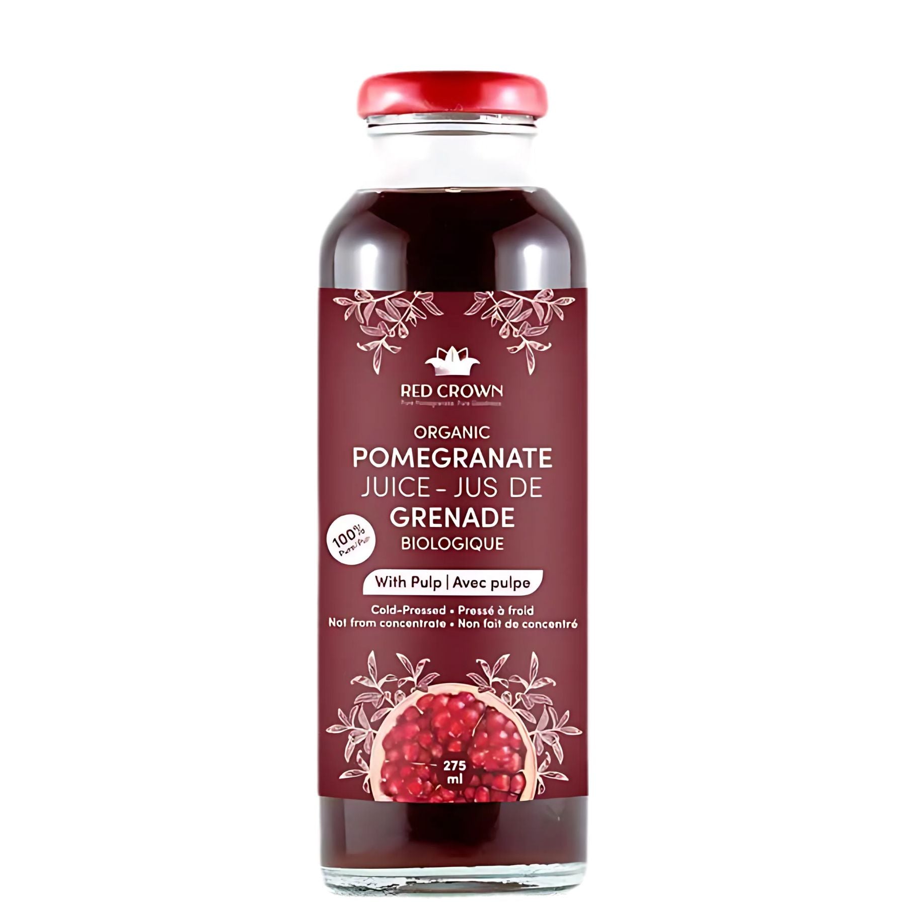 Red Crown Organic Pomegranate Juice with Pulp 275mL