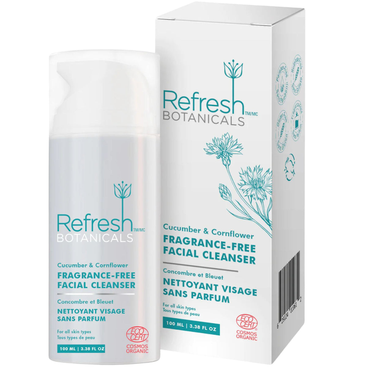 Refresh Botanicals Fragrance-Free Facial Cleanser 100ml