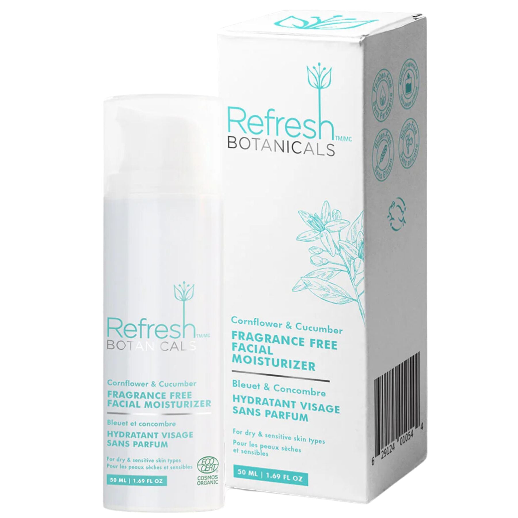 Refresh Botanicals Fragrance-free Hydrating Facial Moisturizer 50ml