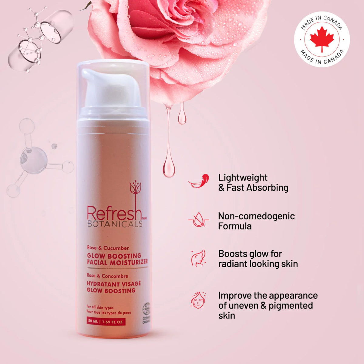 Refresh Botanicals Glow-boosting Facial Moisturizer 50ml