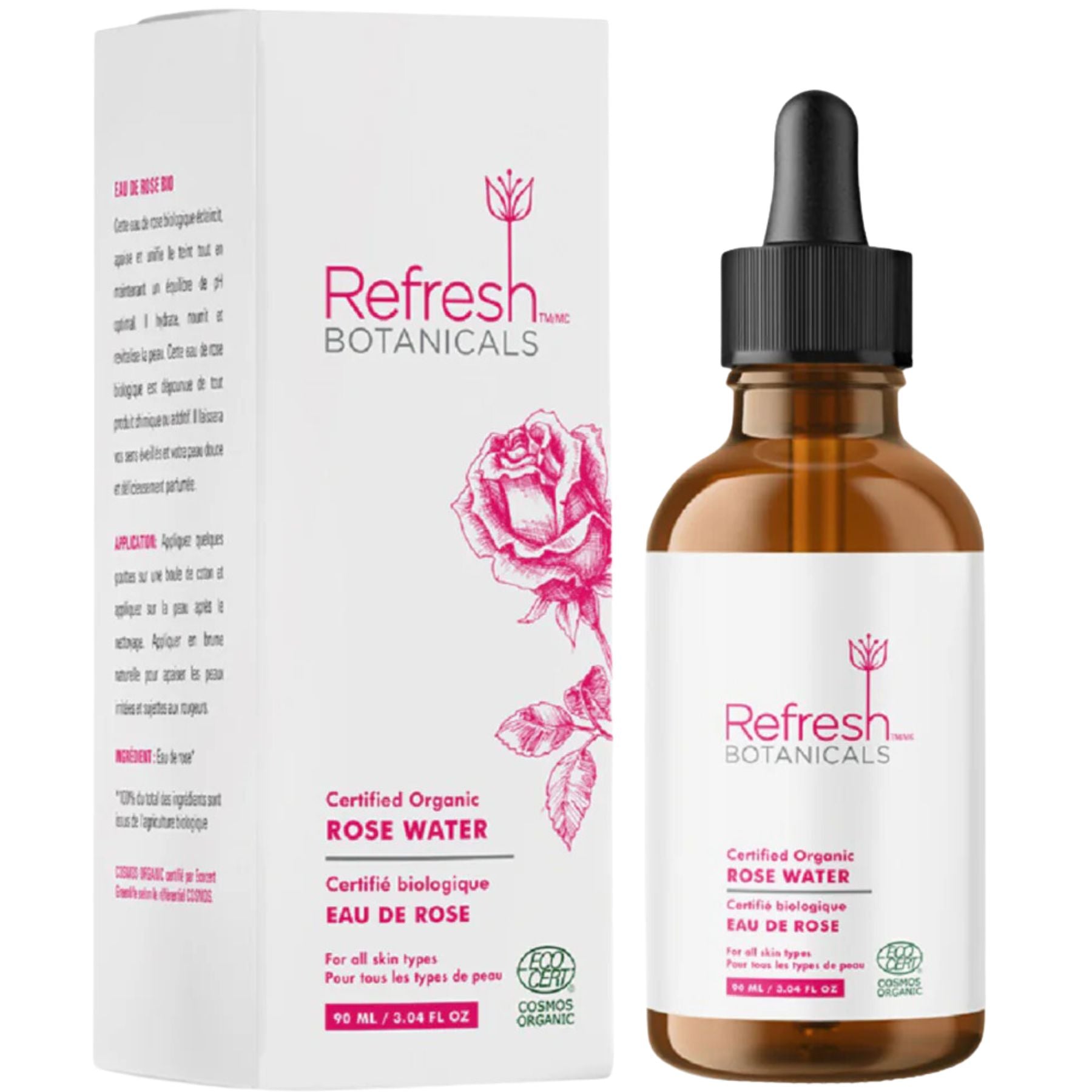 Refresh Botanicals Rose Water 90ml