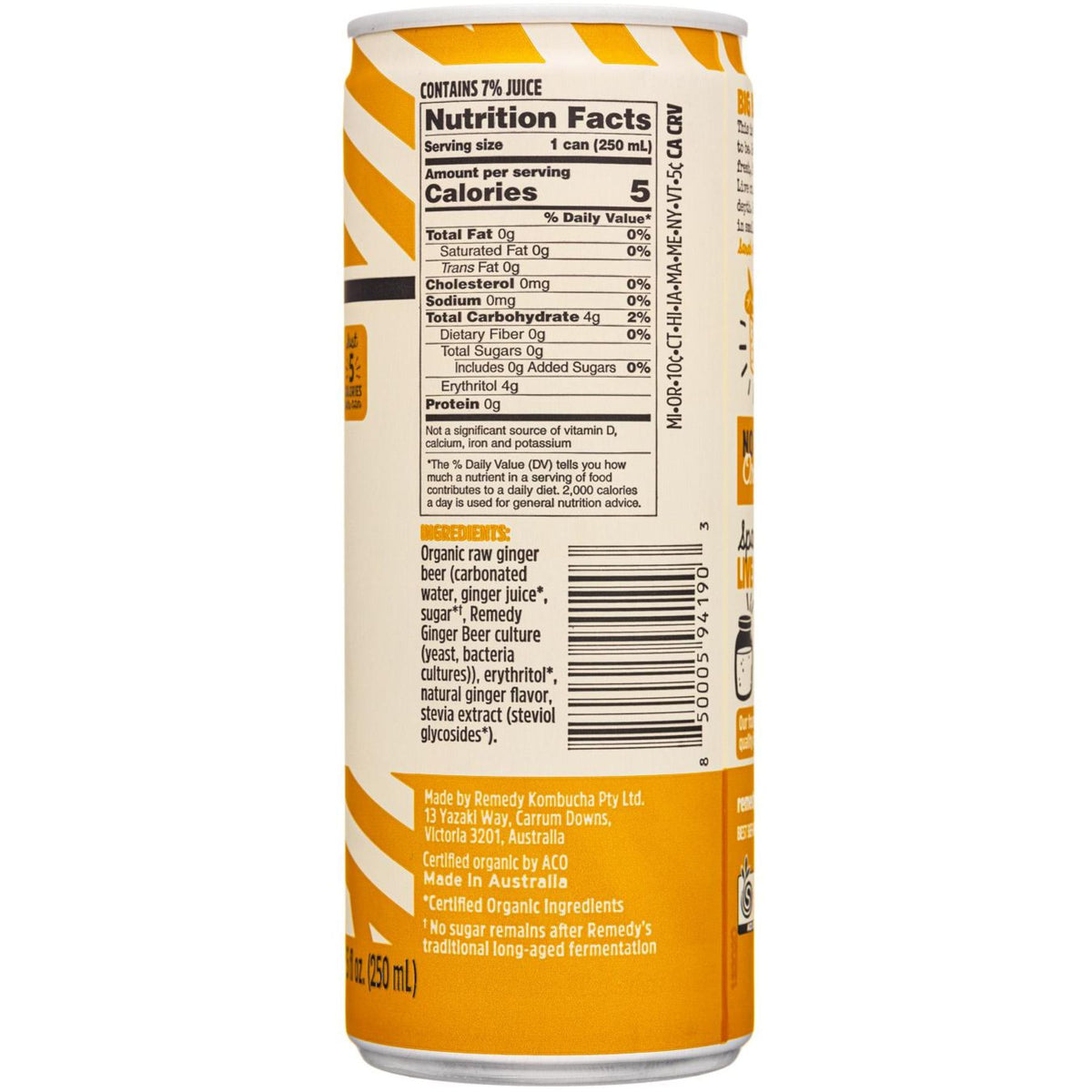 Remedy Organic Ginger Beer 4pk