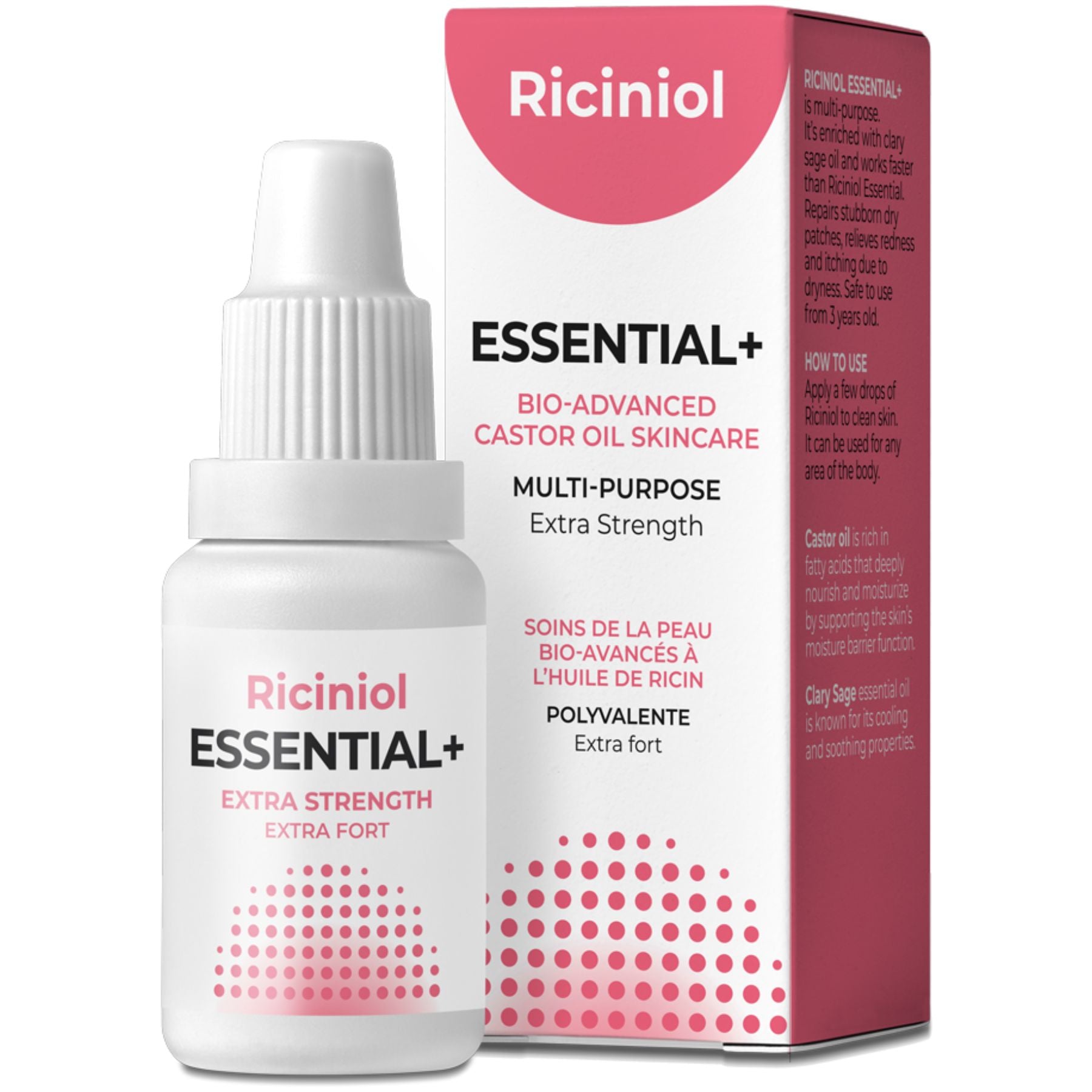 Riciniol Essential+ Extra Strength Bio-Advanced Castor Oil Skincare 15ml