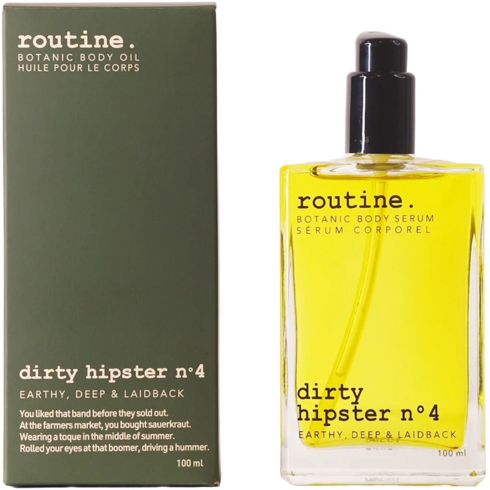 Routine Botanic Body Oil - Dirty Hipster 100mL