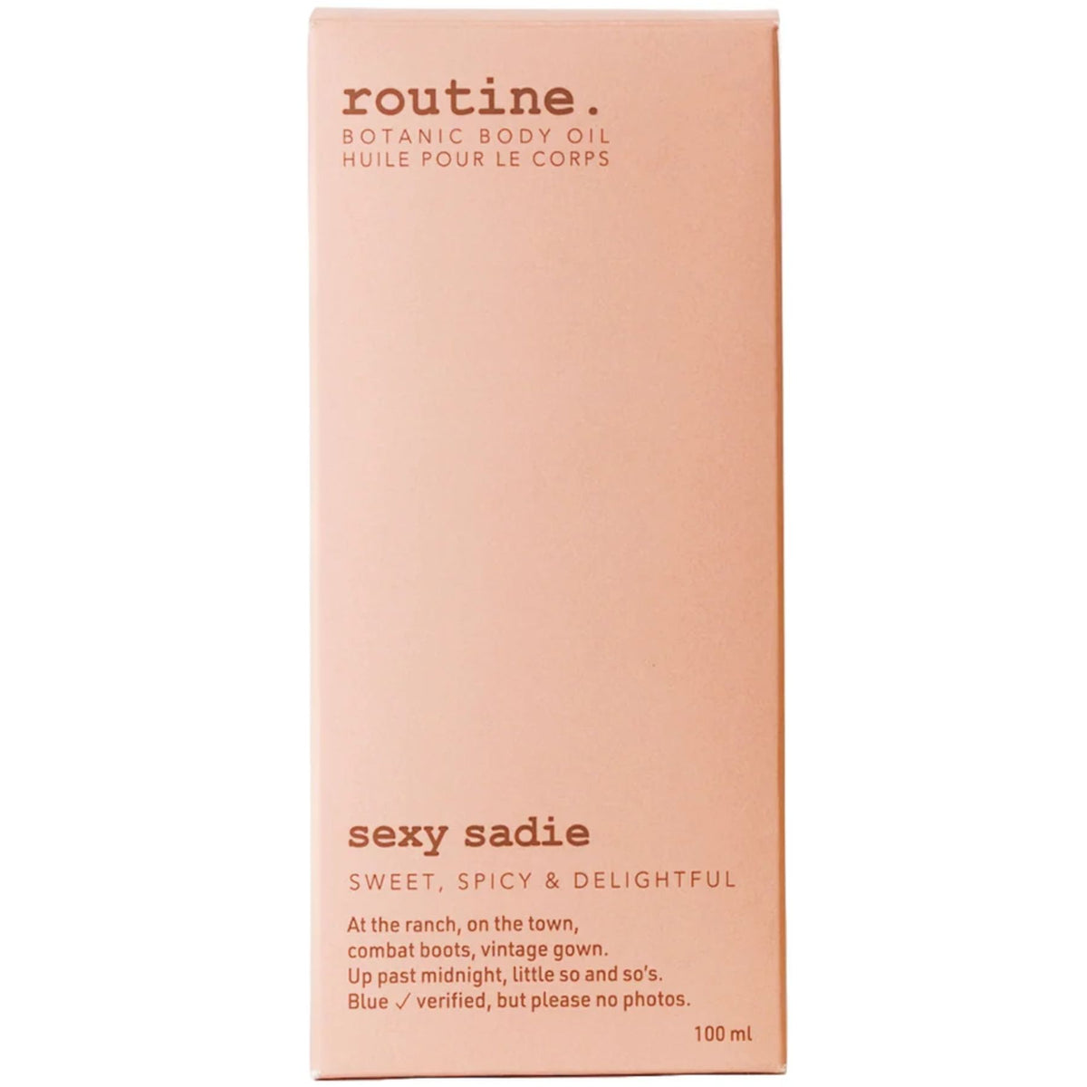 Routine Botanic Body Oil - Sexy Sadie 100mL