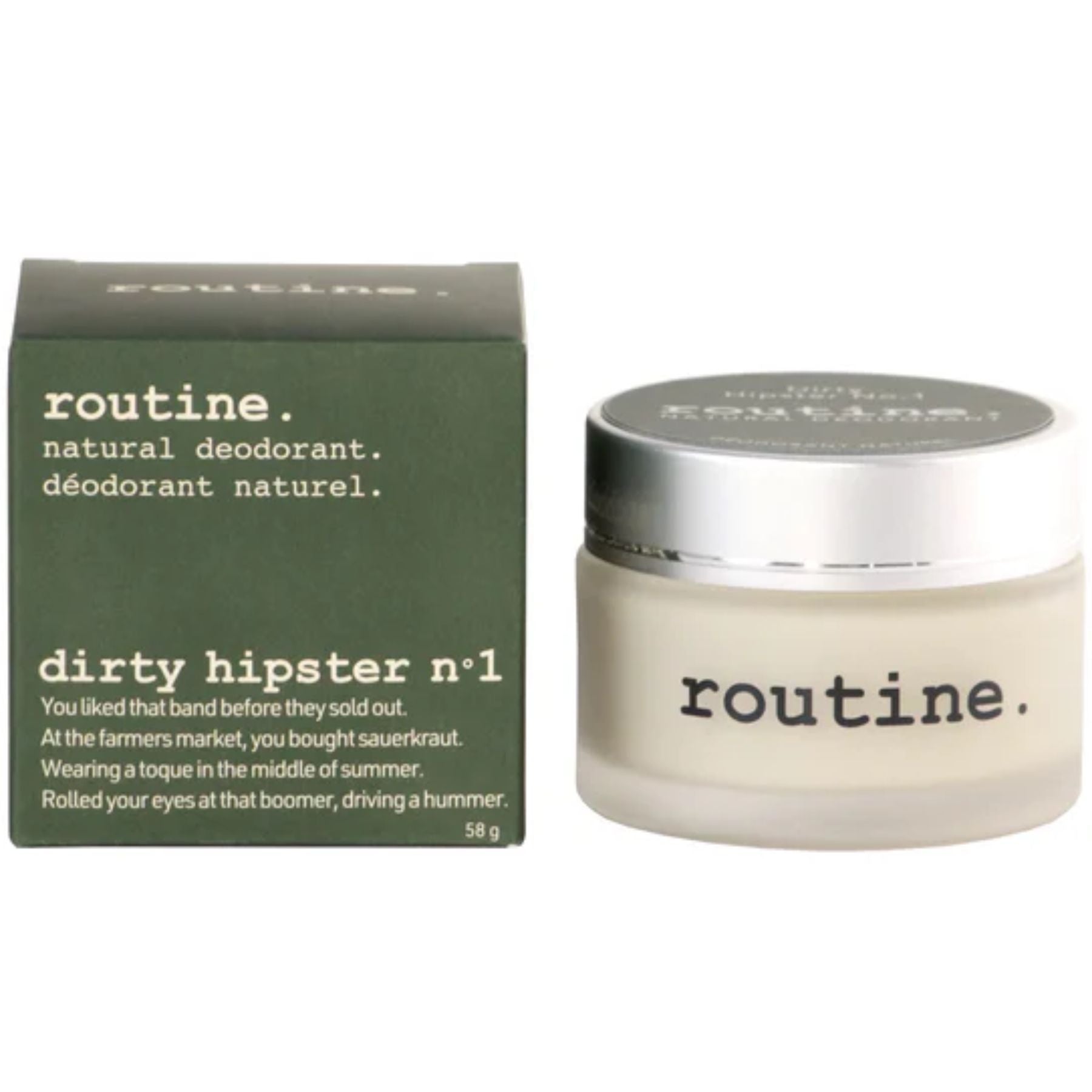 Routine Natural Deodorant Dirty Hipster 58g