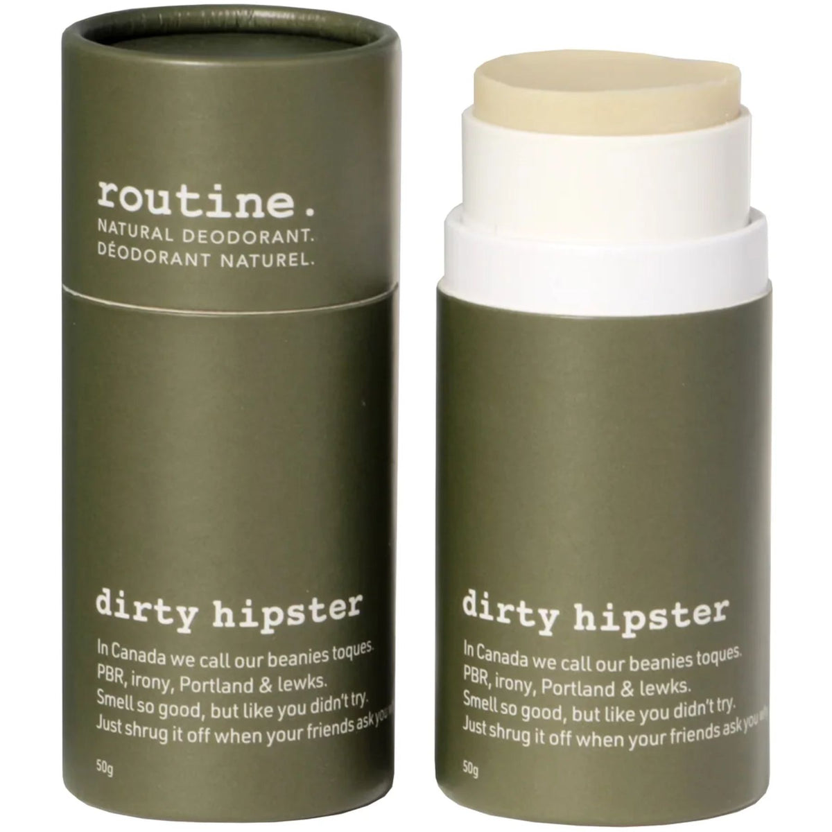 Routine Natural Deodorant Stick Hits Dirty Hipster 50g