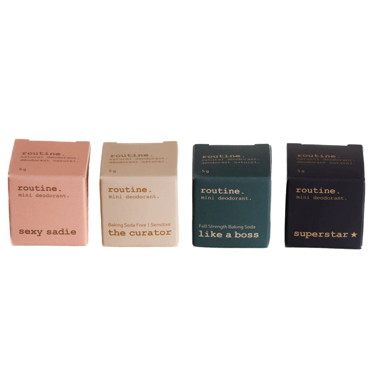 Routine Natural Deodorant Greatest Hits Minis Kit (4x5g)