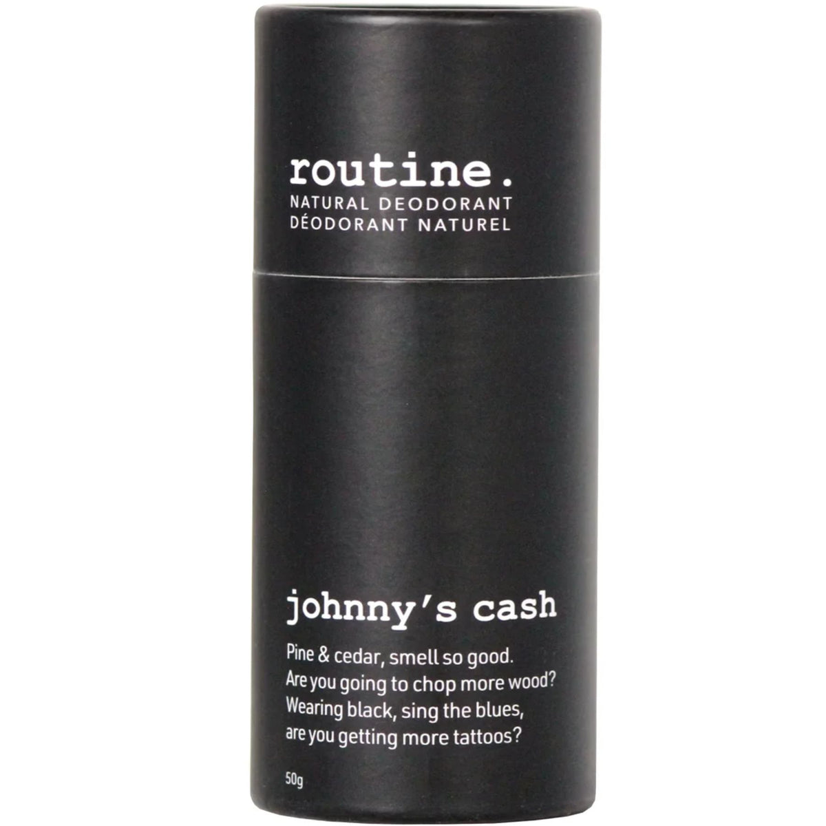 Routine Natural Deodorant Stick Hits Johnny's Cash 50g