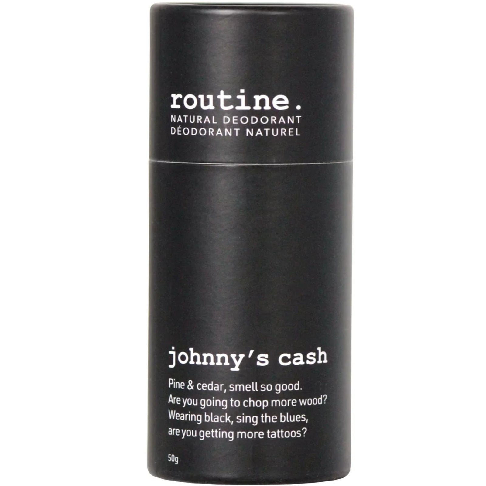 Routine Natural Deodorant Stick Hits Johnny's Cash 50g