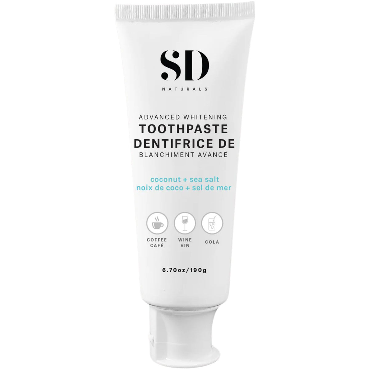 SD Naturals Advanced Whitening Toothpaste 190g