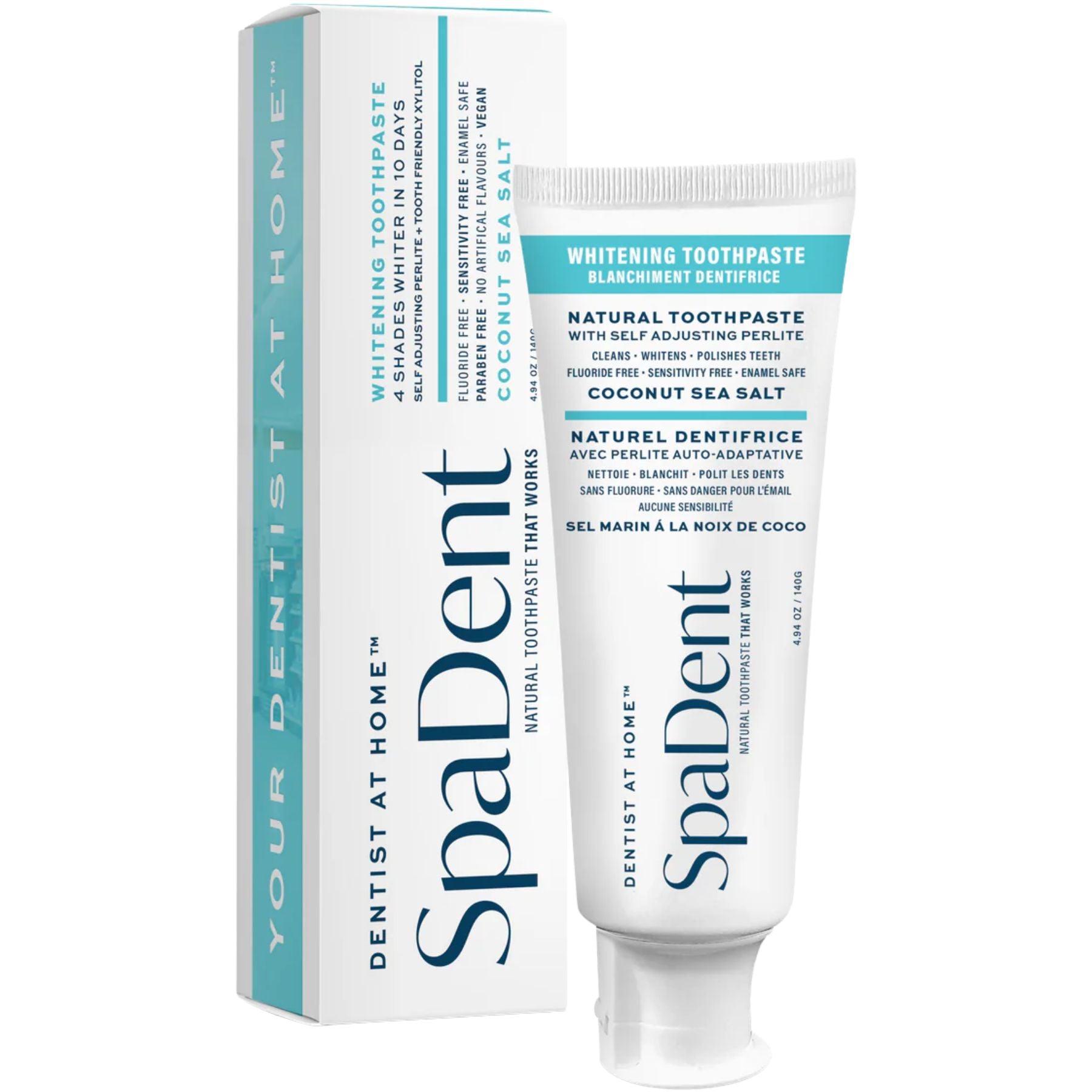 SD Naturals Advanced Whitening Toothpaste - Coconut and Sea Salt 156g