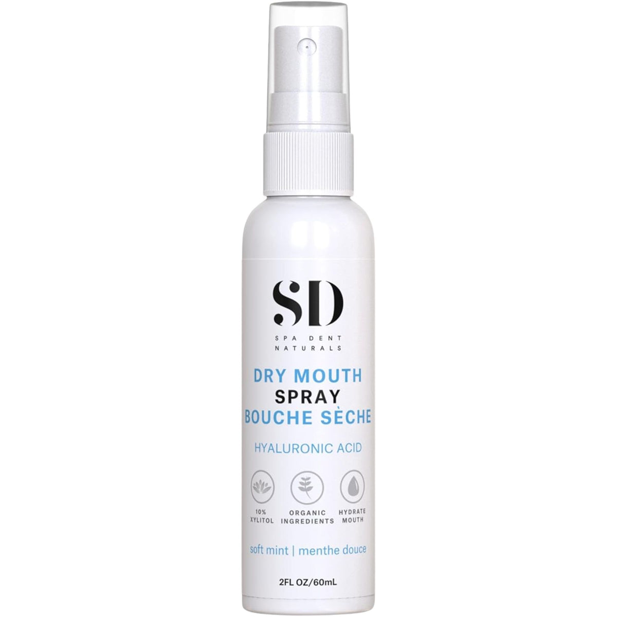 SD Naturals Dry Mouth Relief Spray with Hyaluronic Acid 60mL