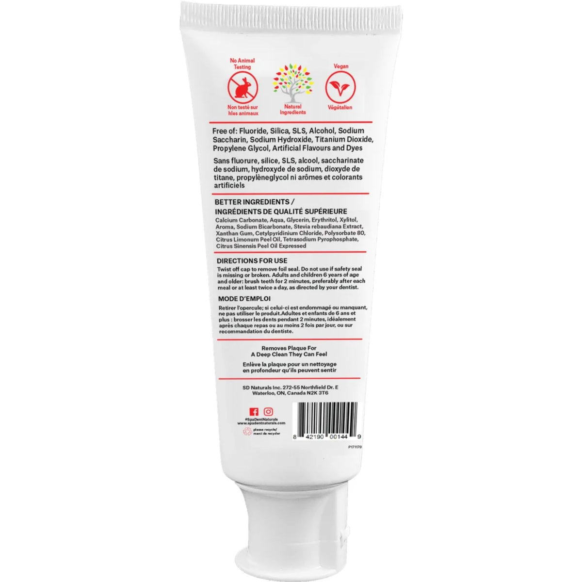 SD Naturals Kids Natural Toothpaste - Berry Burst 100g
