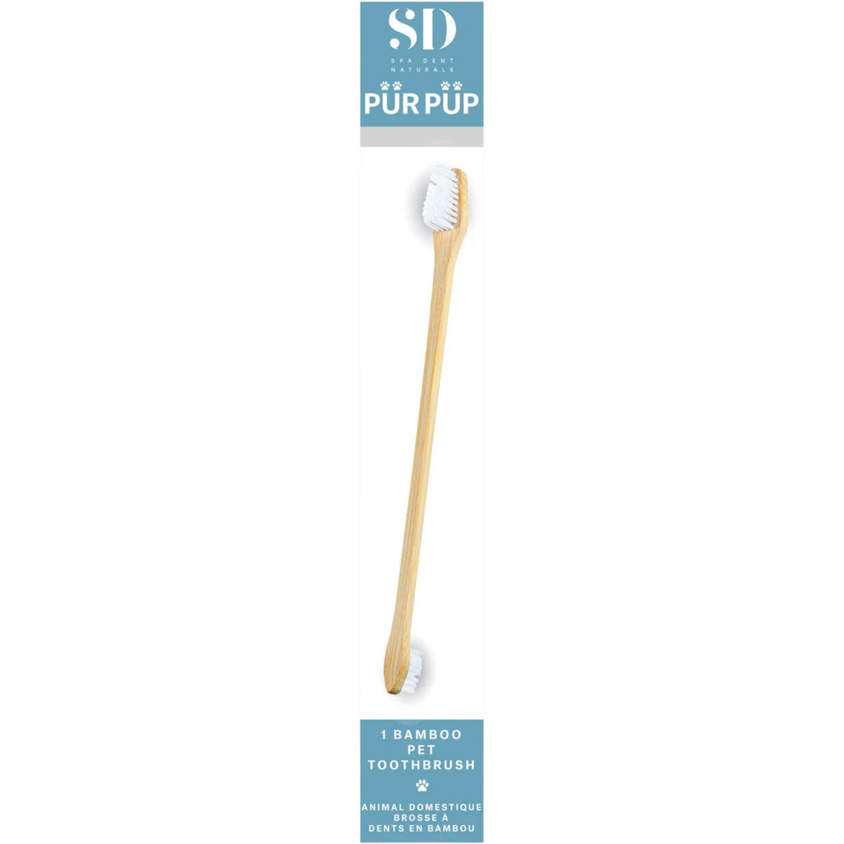 SD Naturals PUR PUP Bamboo Pet Toothbrush 1ct