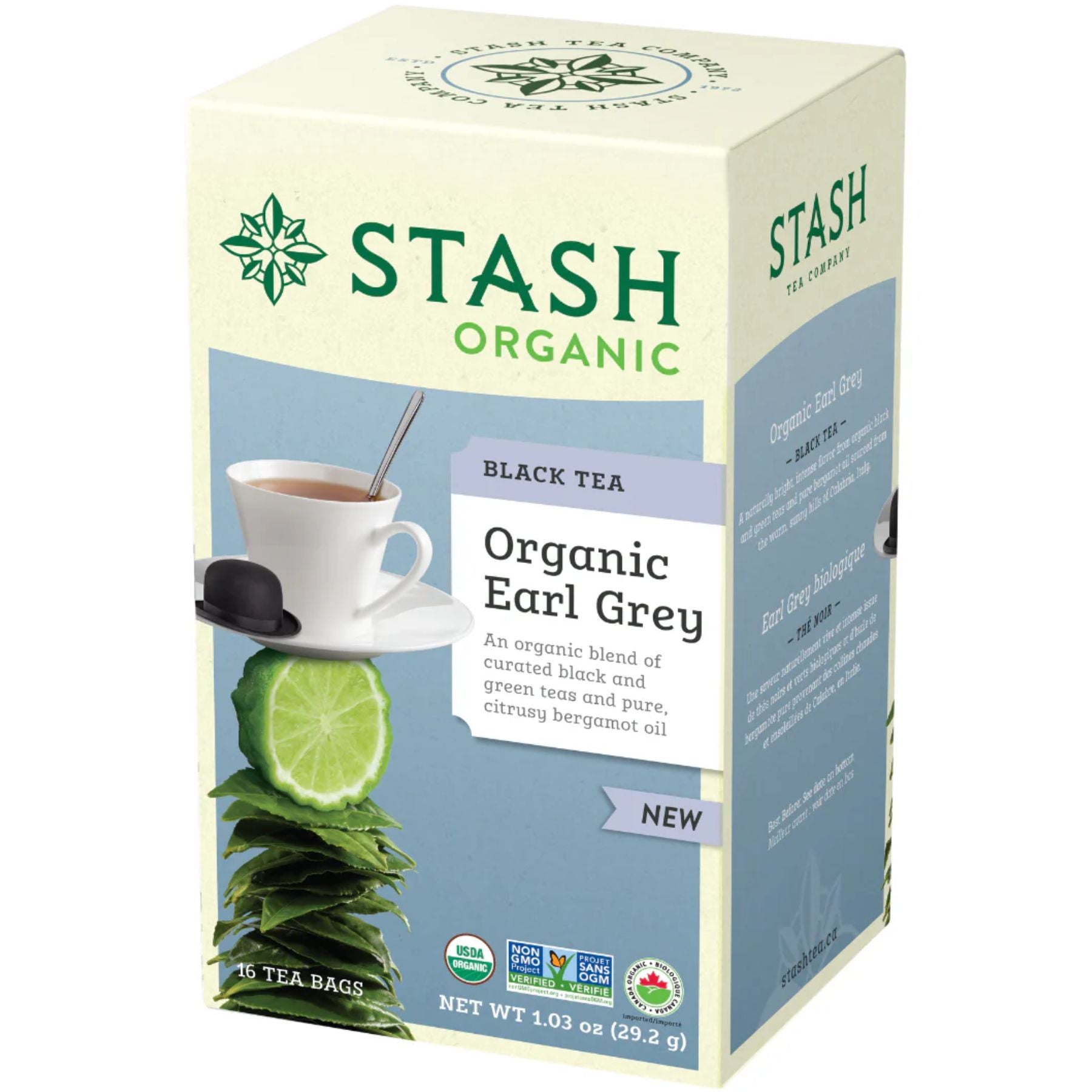 Stash Organic Earl Grey Black Tea 16ct